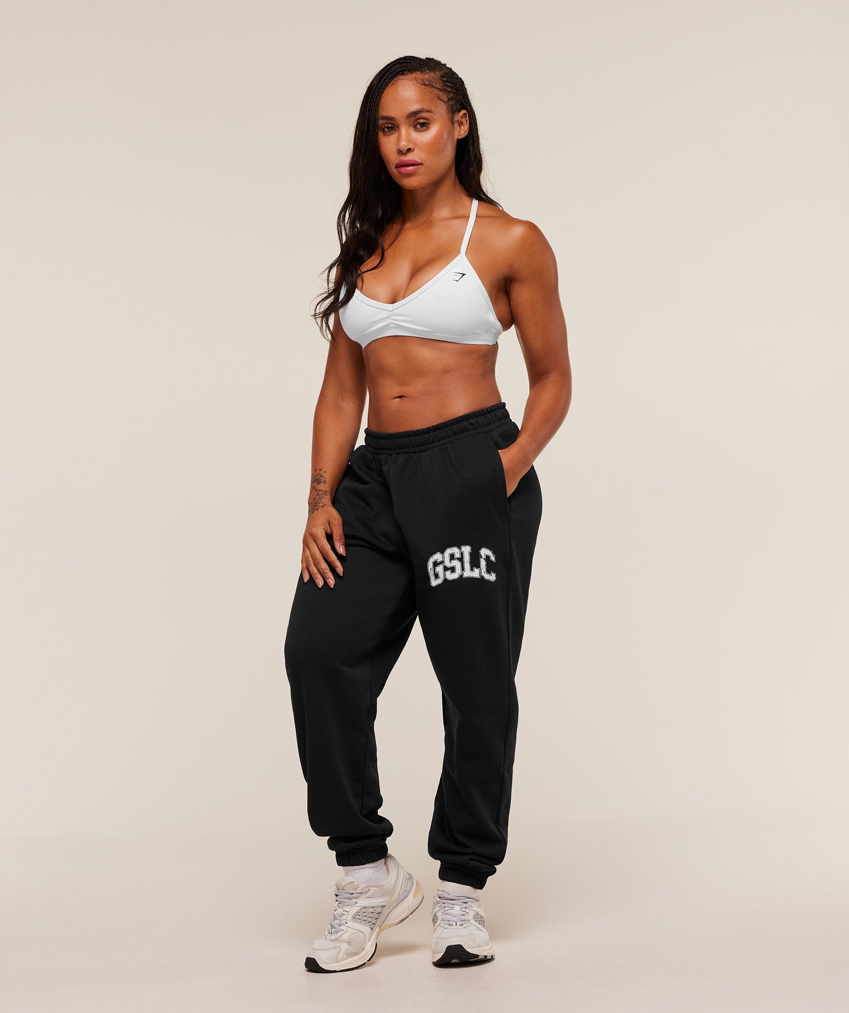Women's Gymshark Gslc Lifting Club Cuffed Joggers Black