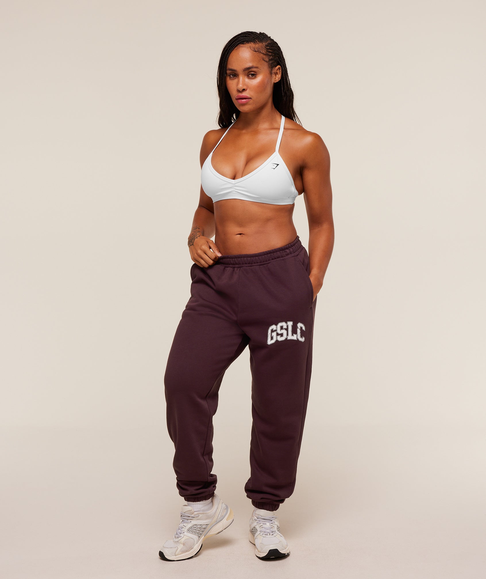 Women's Gymshark Gslc Lifting Club Cuffed Joggers Cherry Purple