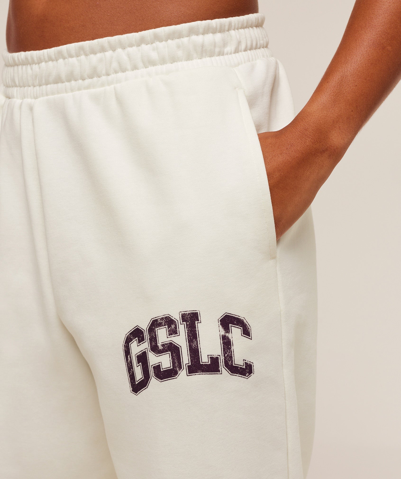 Women's Gymshark Gslc Lifting Club Cuffed Joggers Soft White