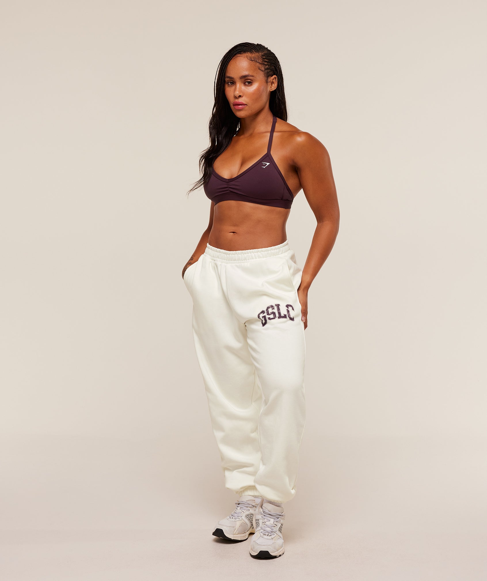 Women's Gymshark Gslc Lifting Club Cuffed Joggers Soft White