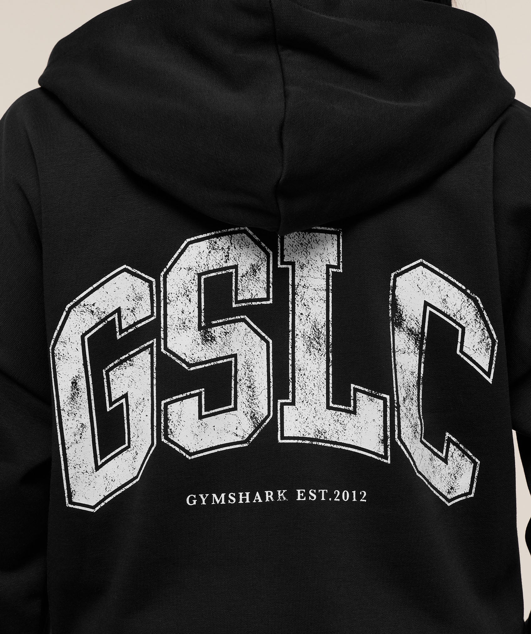 Women's Gymshark Gslc Graphic Zip Up Hoodie Black