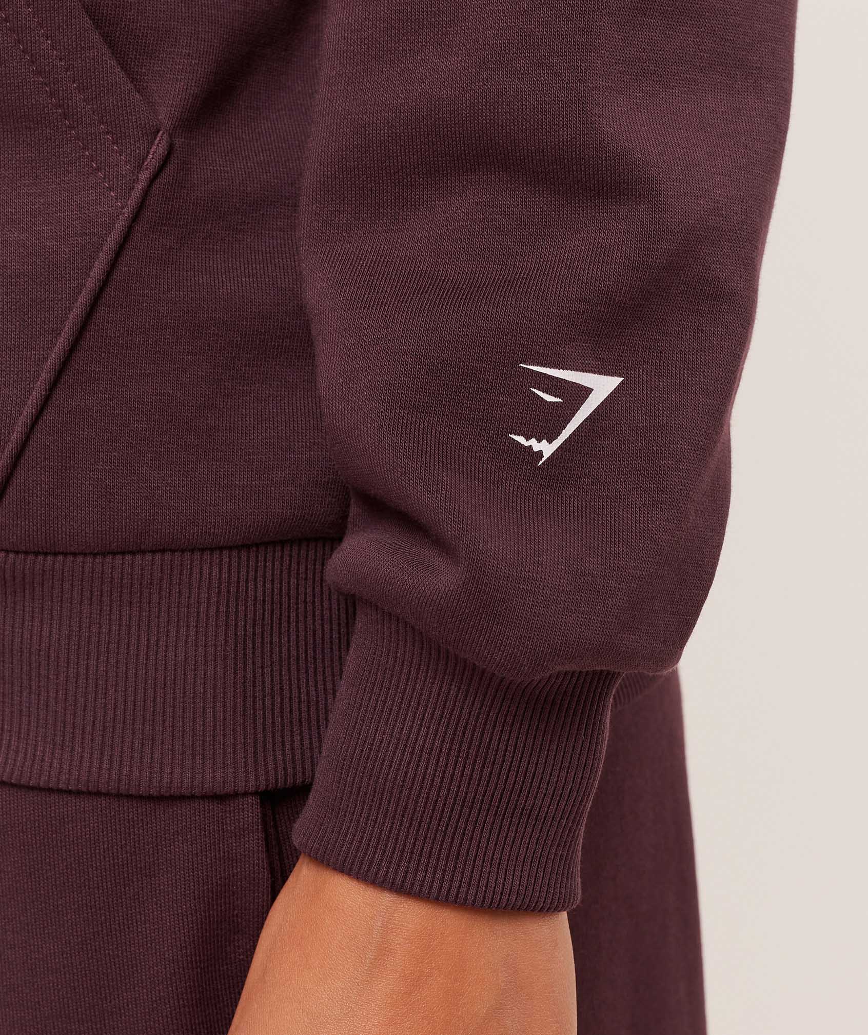 Women's Gymshark Gslc Graphic Zip Up Hoodie Cherry Purple