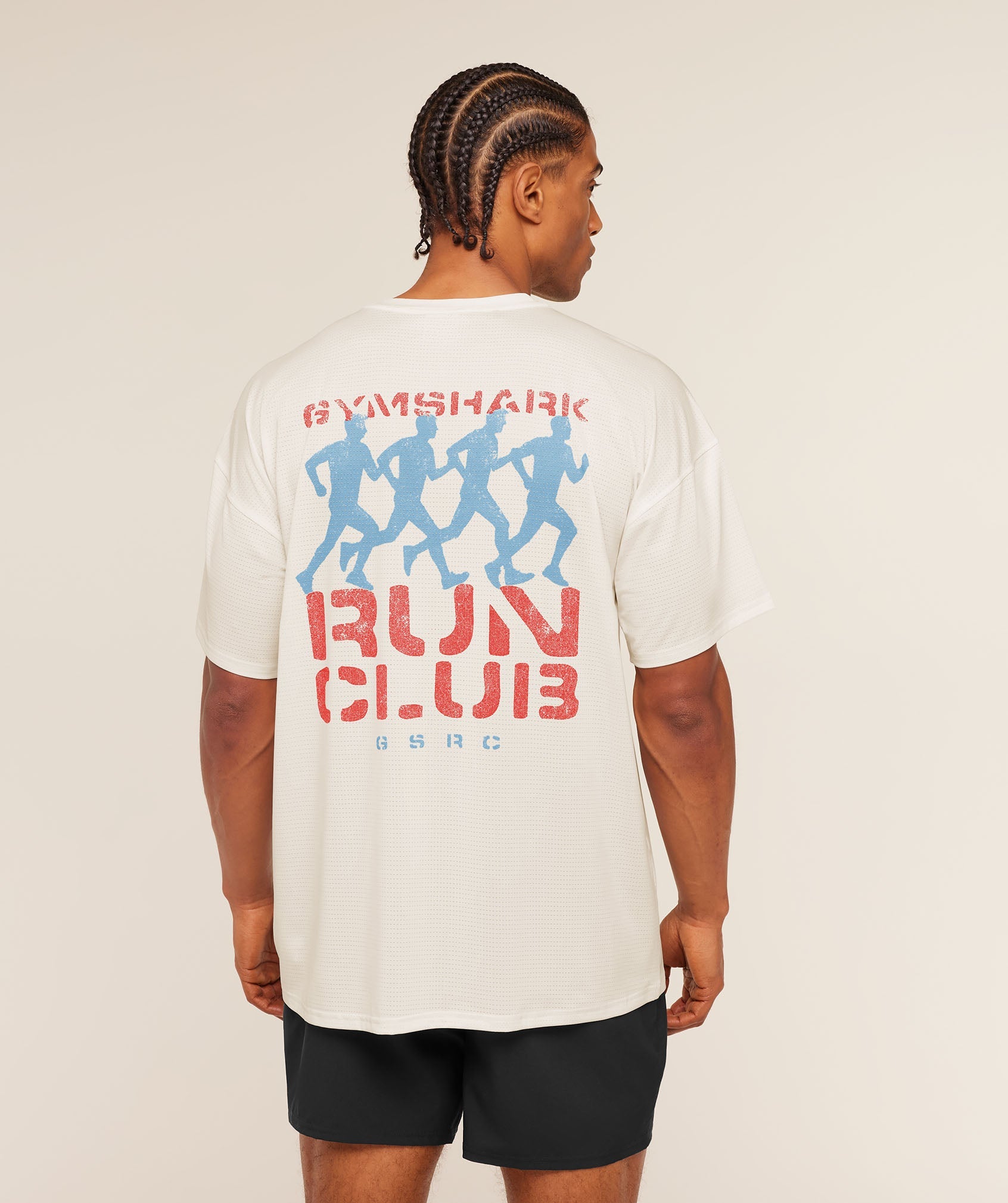 Gymshark Gsrc Stencil Graphic T-Shirt Soft White