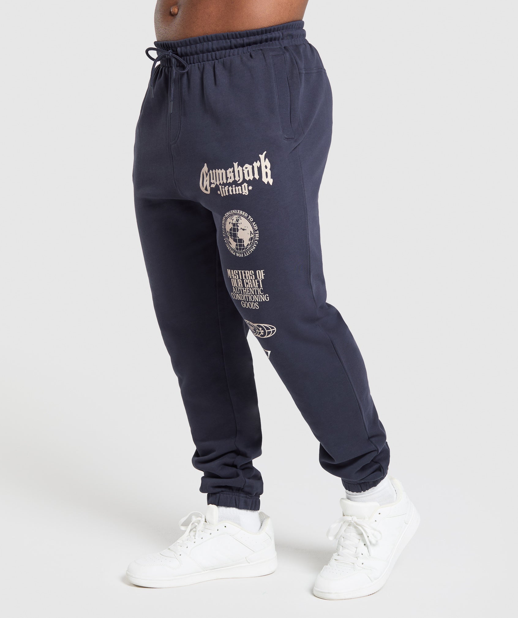 Gymshark Global Lifting Oversized Essential Joggers Heavy Blue