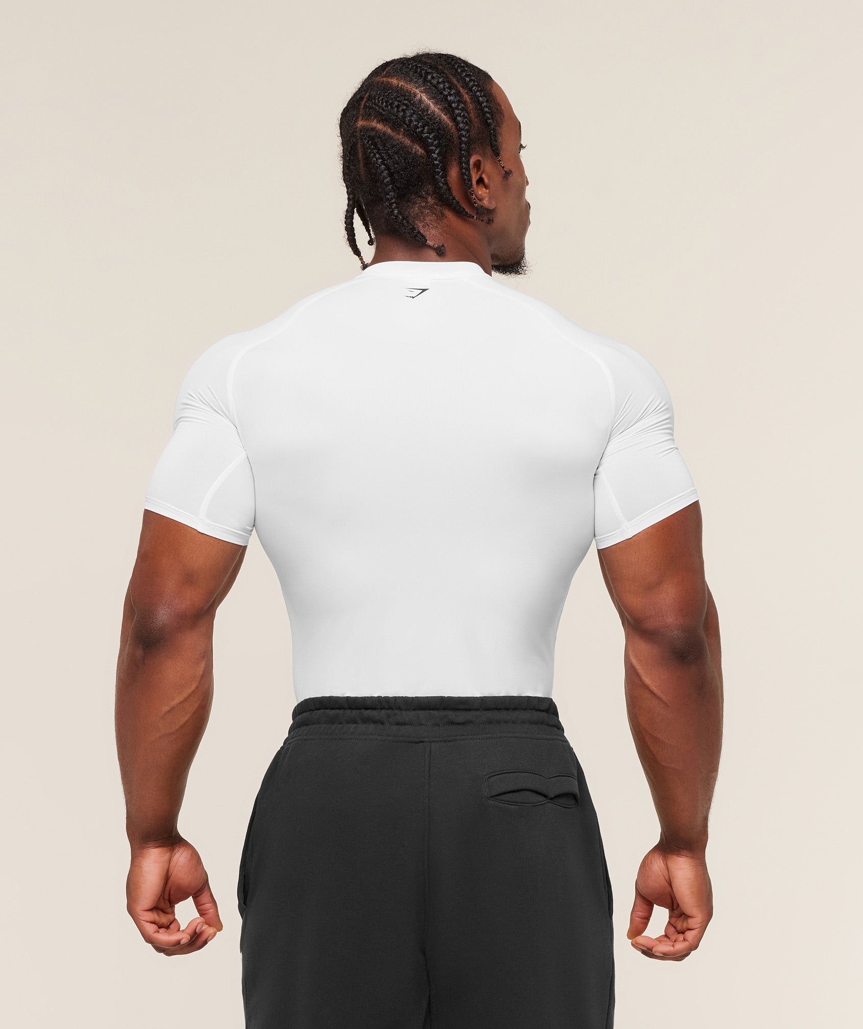 Gymshark Graphic Baselayer T-Shirt White