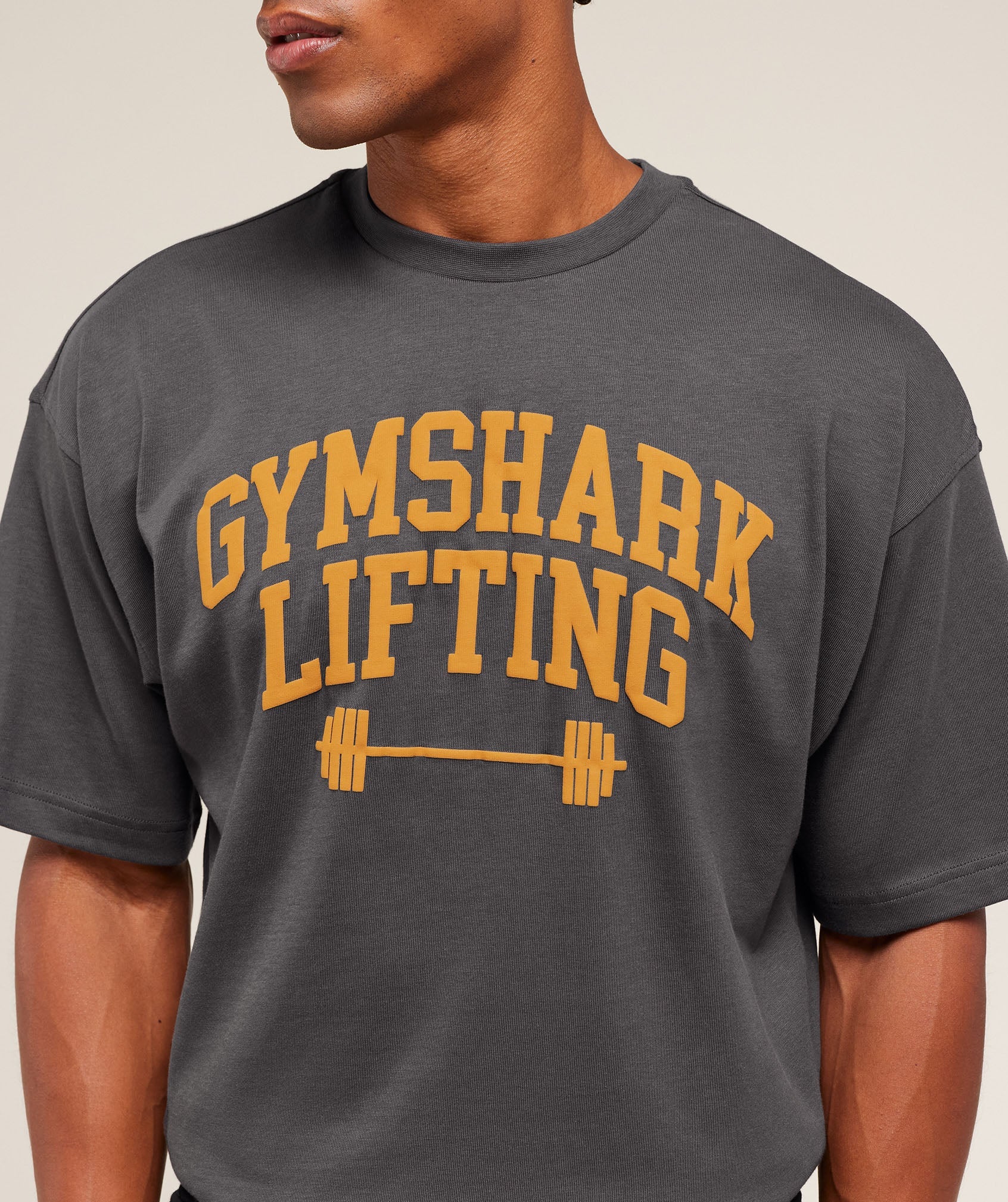 Gymshark Lifting Barbell T-Shirt Onyx Grey