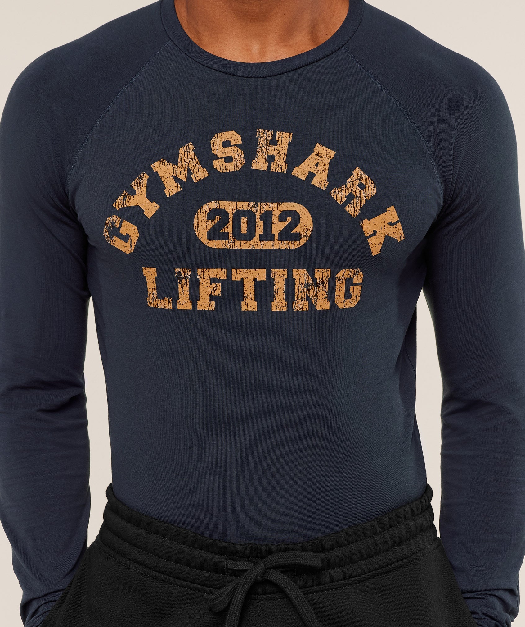 Gymshark Gymshark Lifting Long Sleeve T-Shirt Heavy Blue