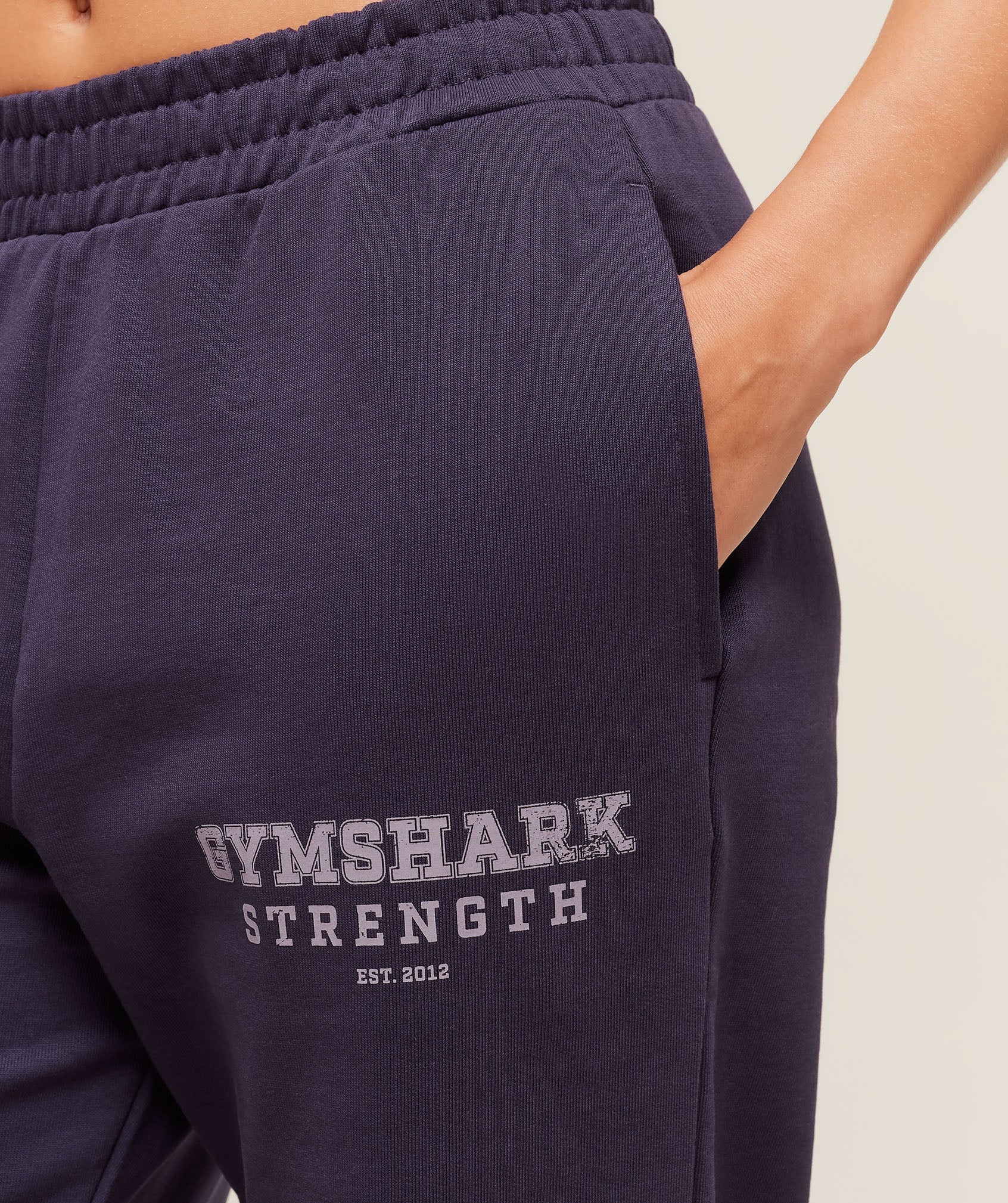 Women's Gymshark Strength Graphic Joggers Midnight Purple