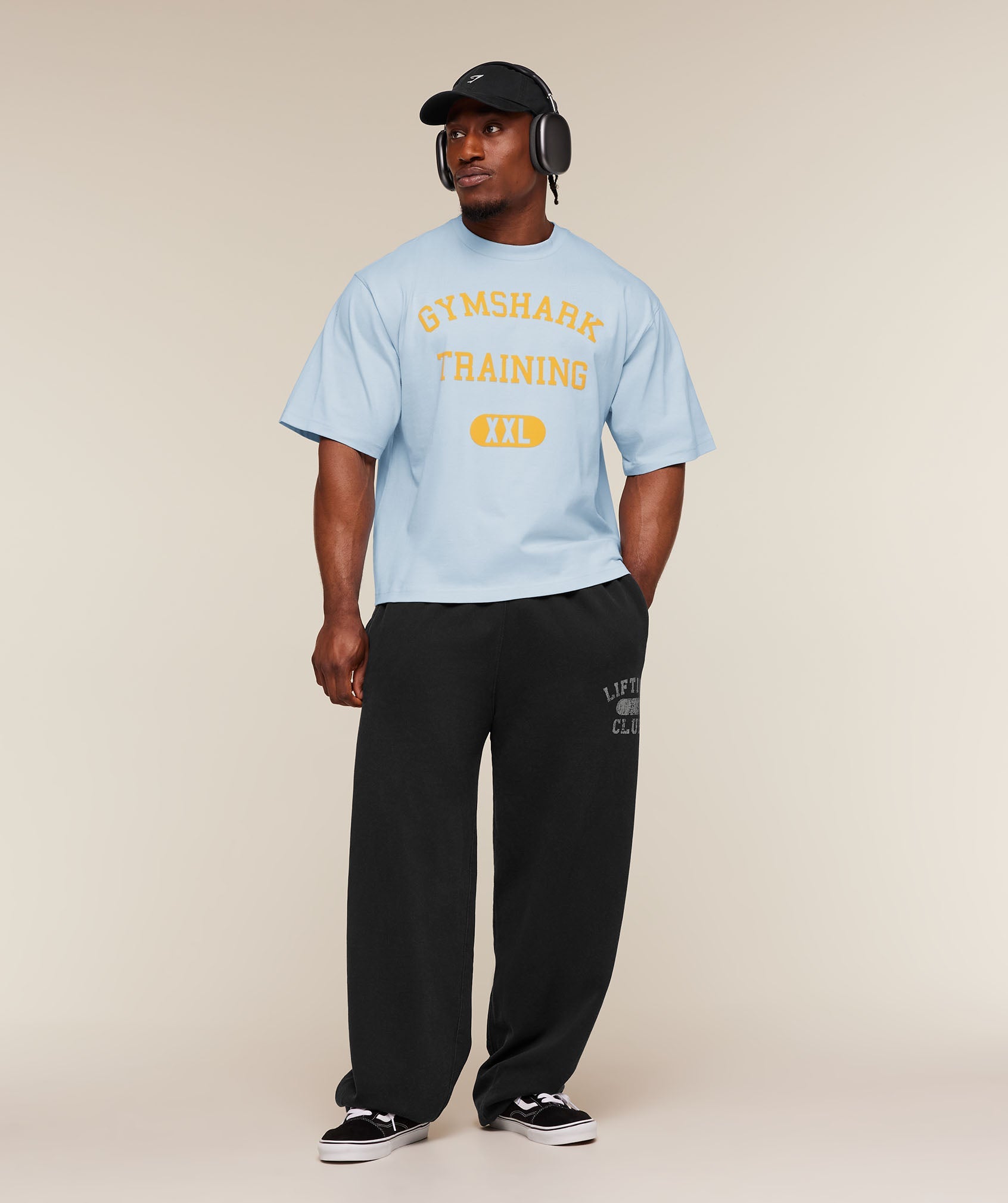 Gymshark Gymshark Training Graphic T-Shirt Chilled Blue