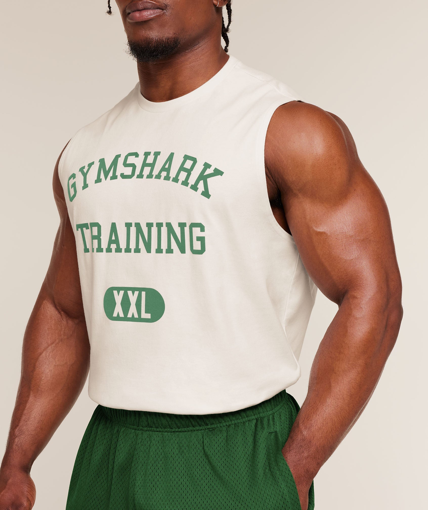 Gymshark Gymshark Training Graphic Tank Soft White