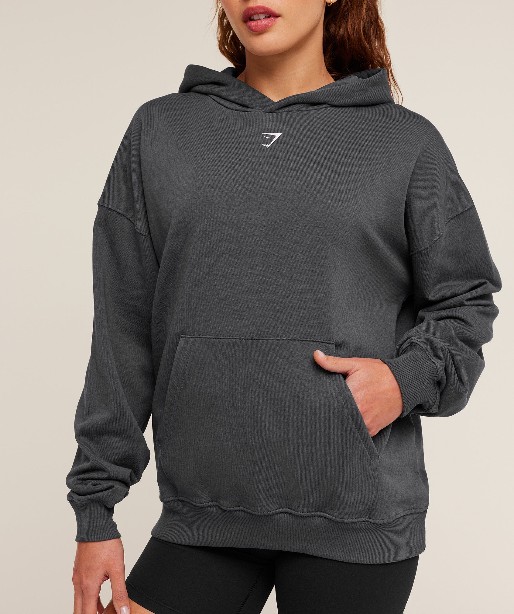 Women's Gymshark Heavy Duty Oversized Hoodie Grey