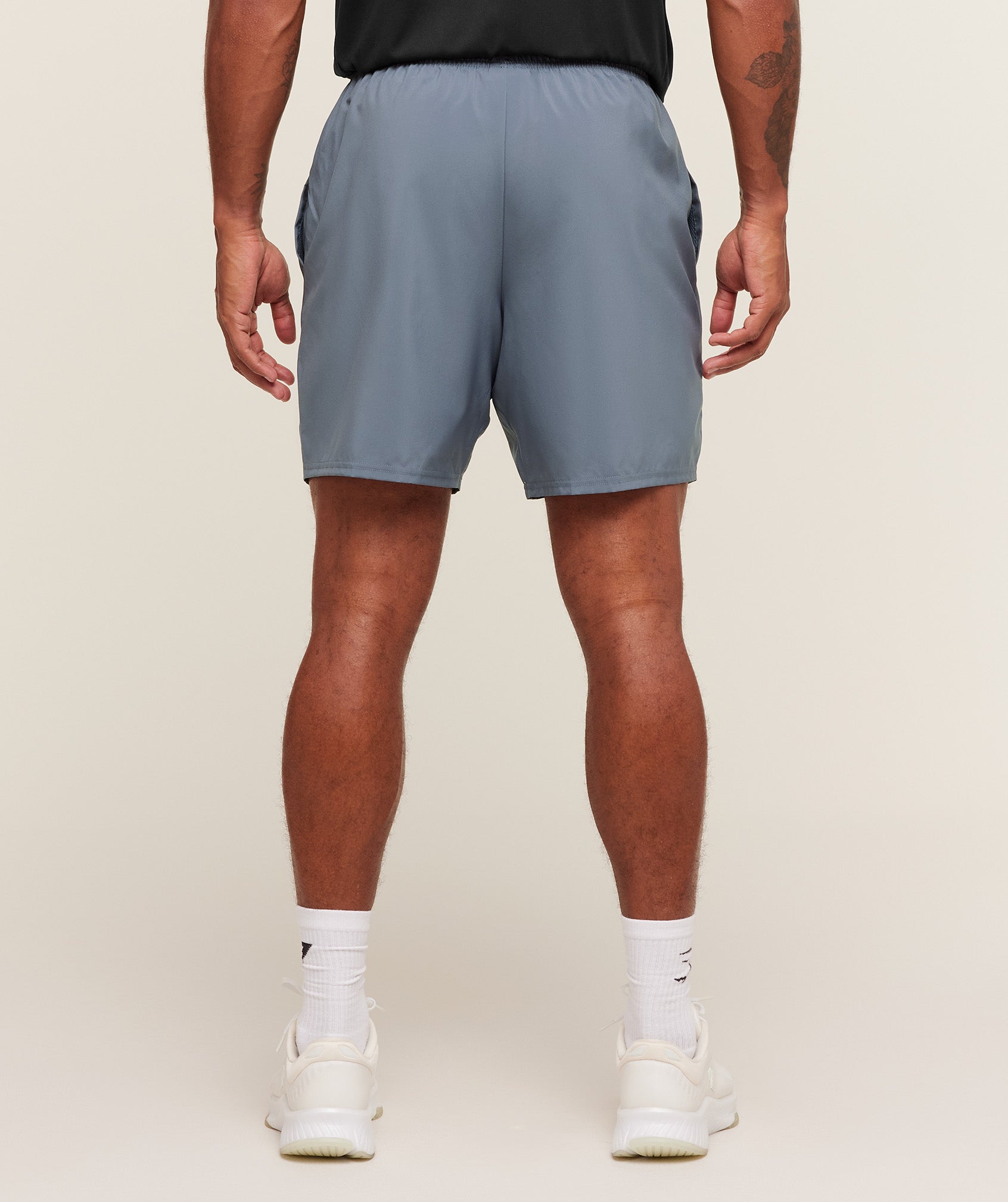 Gymshark Hybrid Graphic 7" Shorts Iron Blue