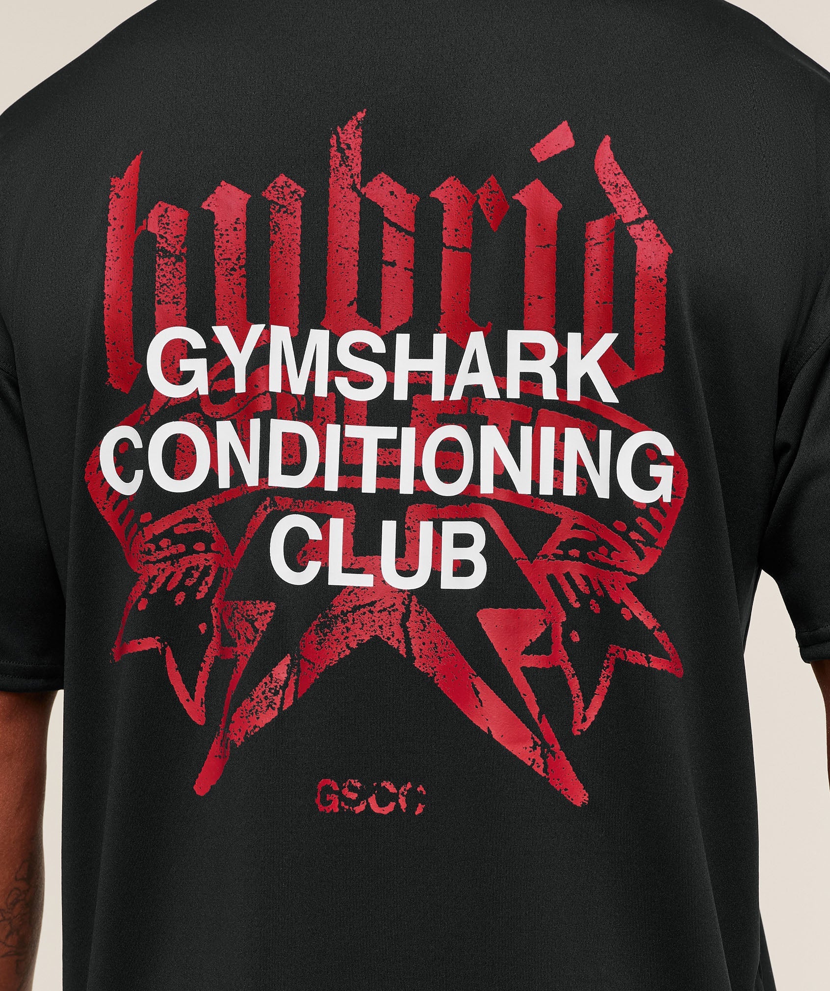 Gymshark Hybrid Graphic T-Shirt Black