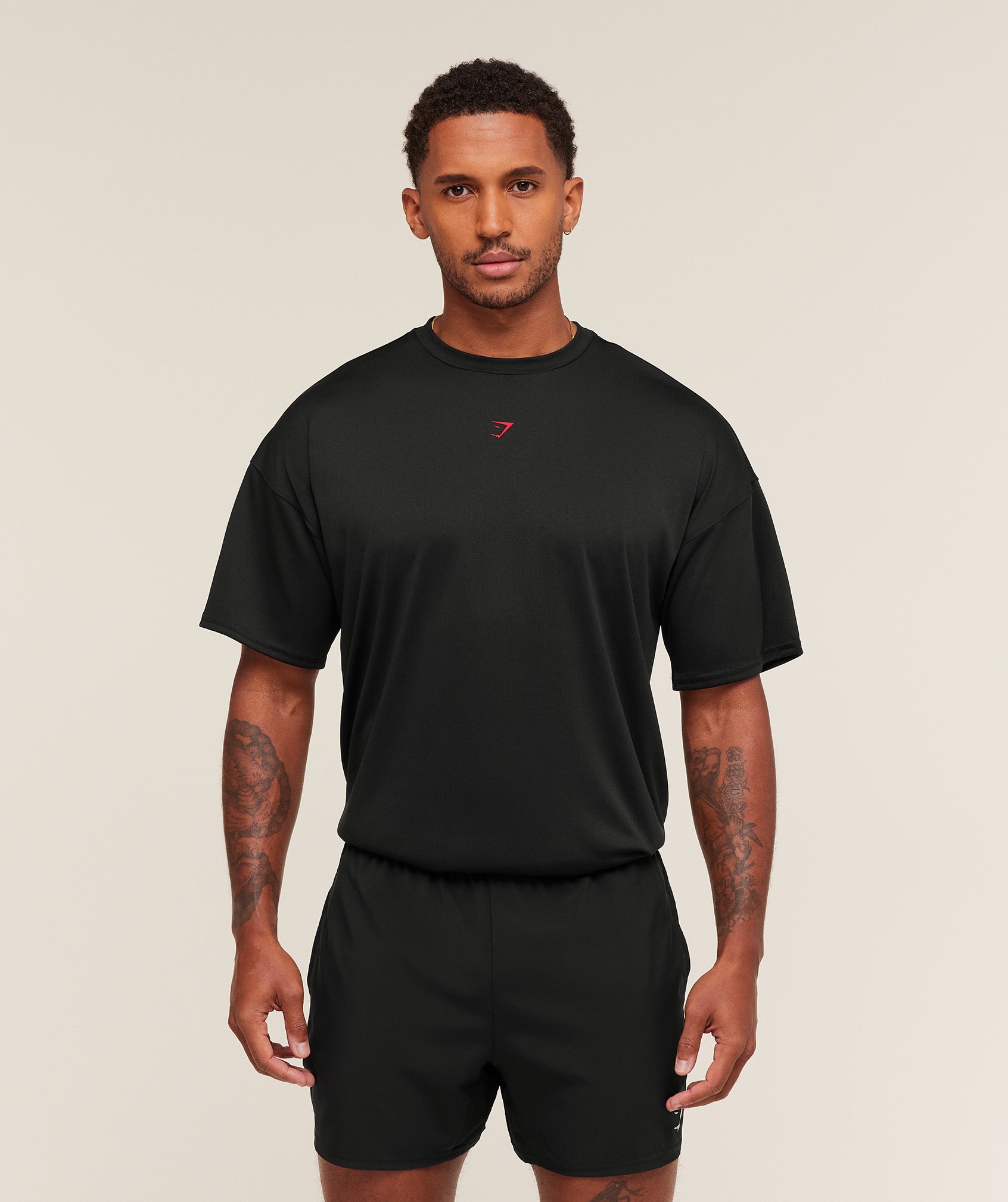 Gymshark Hybrid Graphic T-Shirt Black