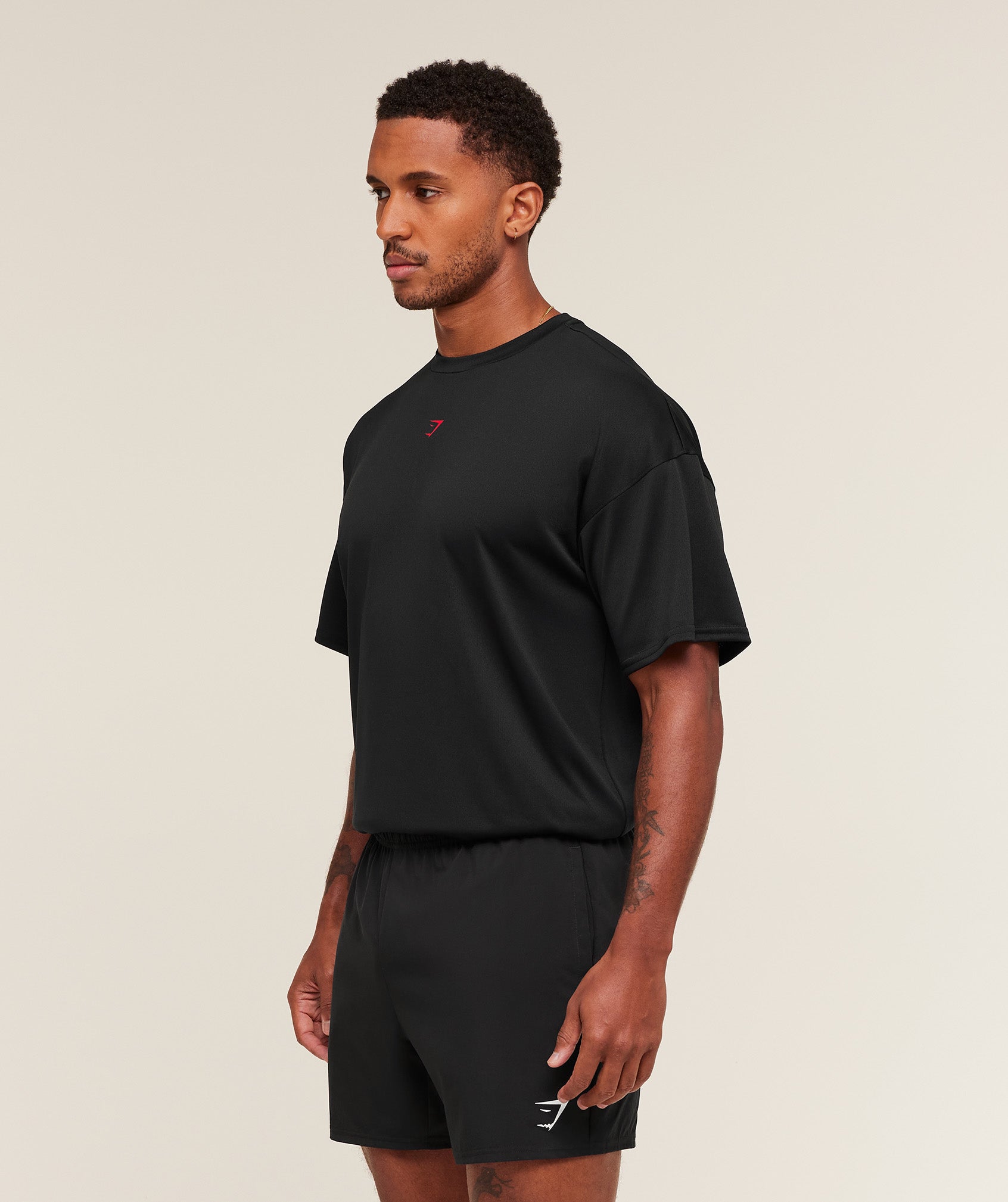 Gymshark Hybrid Graphic T-Shirt Black