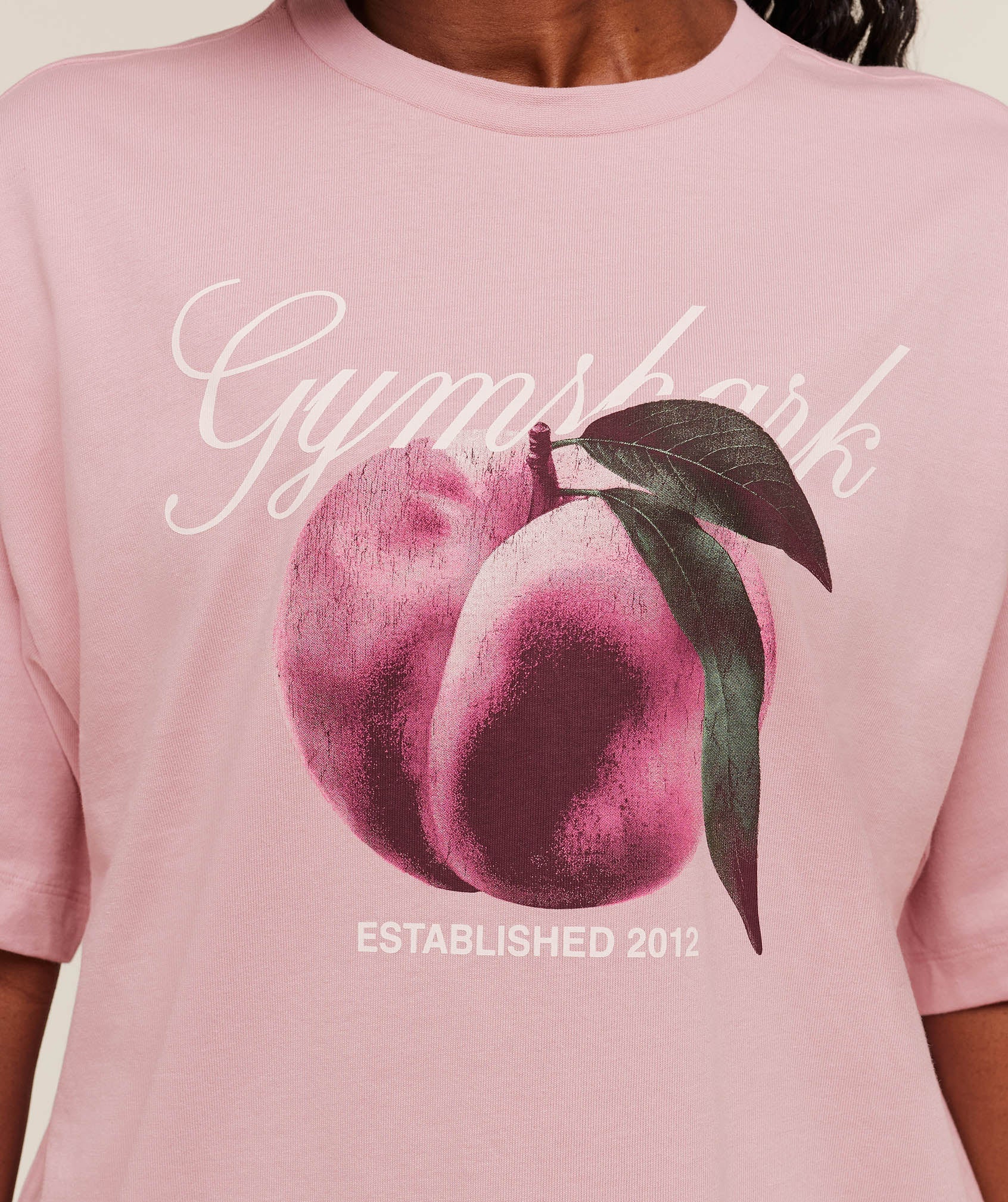 Women's Gymshark Juicy Peach Short Sleeve T-Shirt Cloud Pink