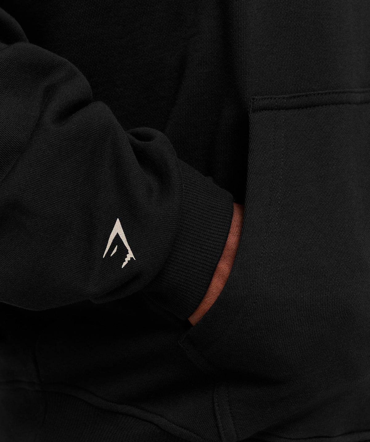 Gymshark Layered Graphic Zip Up Hoodie Black