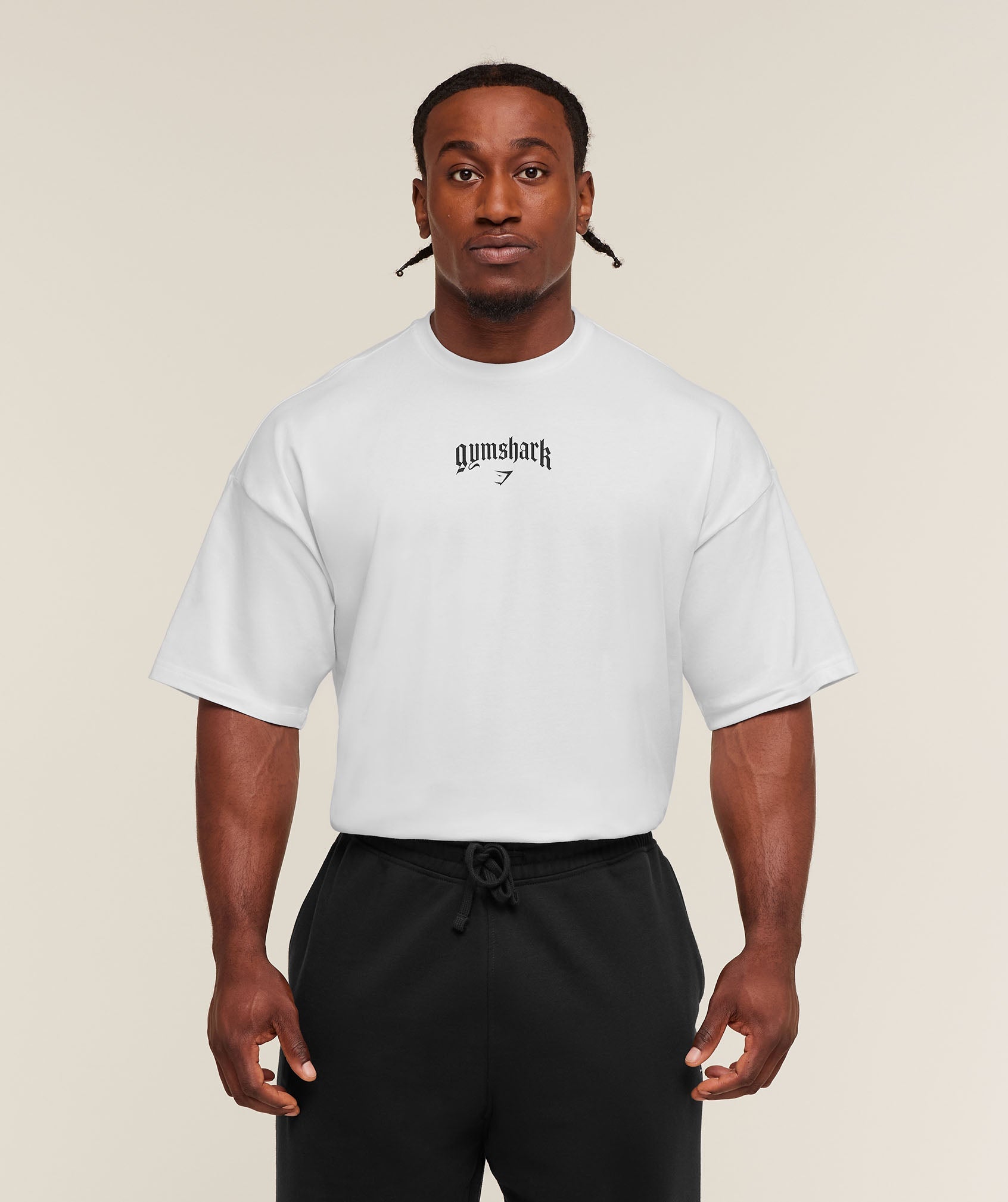 Gymshark Outline Graphic T-Shirt White