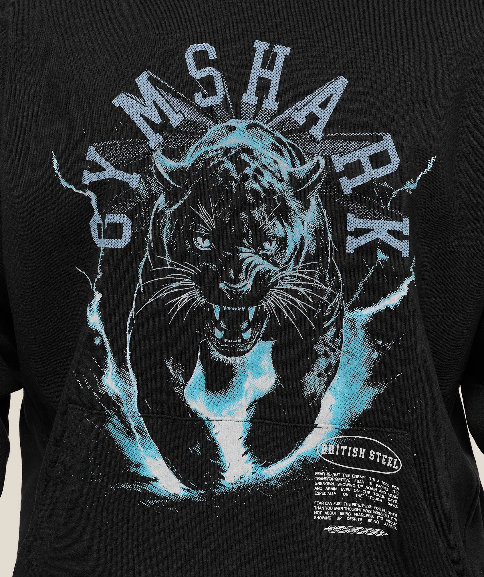 Gymshark Panther Graphic Hoodie Black