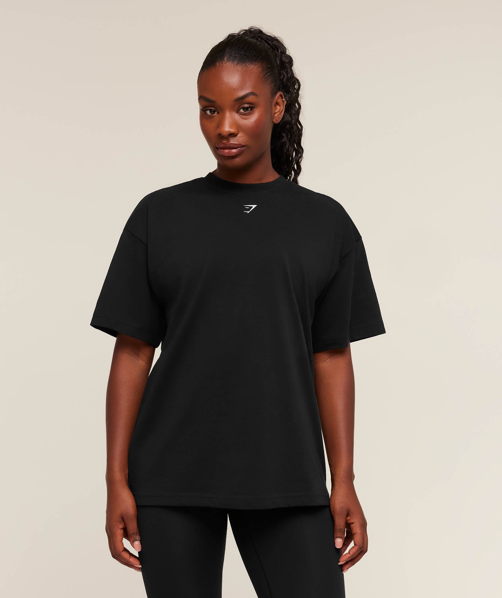 Women's Gymshark Panther Graphic T-Shirt Gs Black