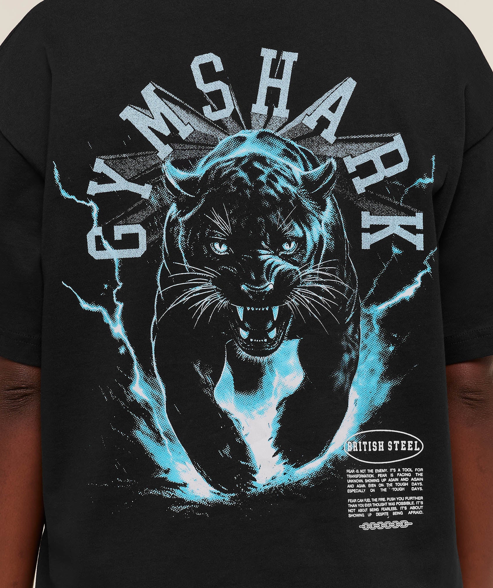 Women's Gymshark Panther Graphic T-Shirt Gs Black
