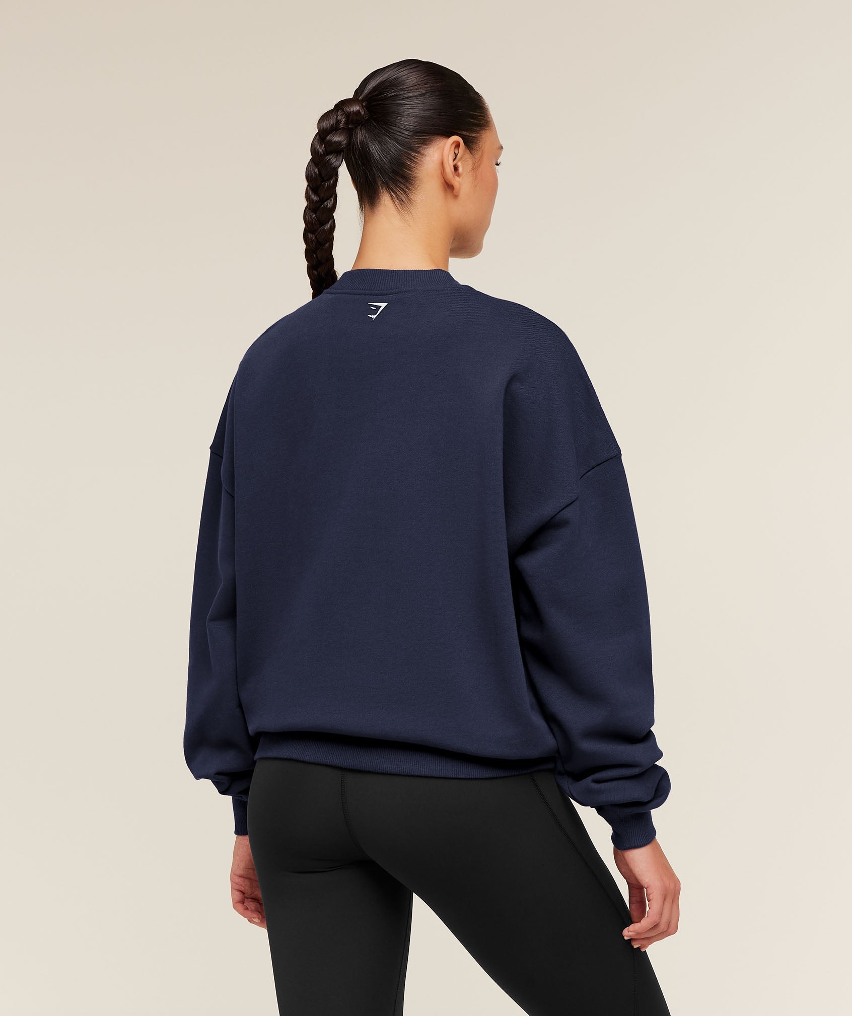 Women's Gymshark Run Club Graphic Sweatshirt Heavy Blue