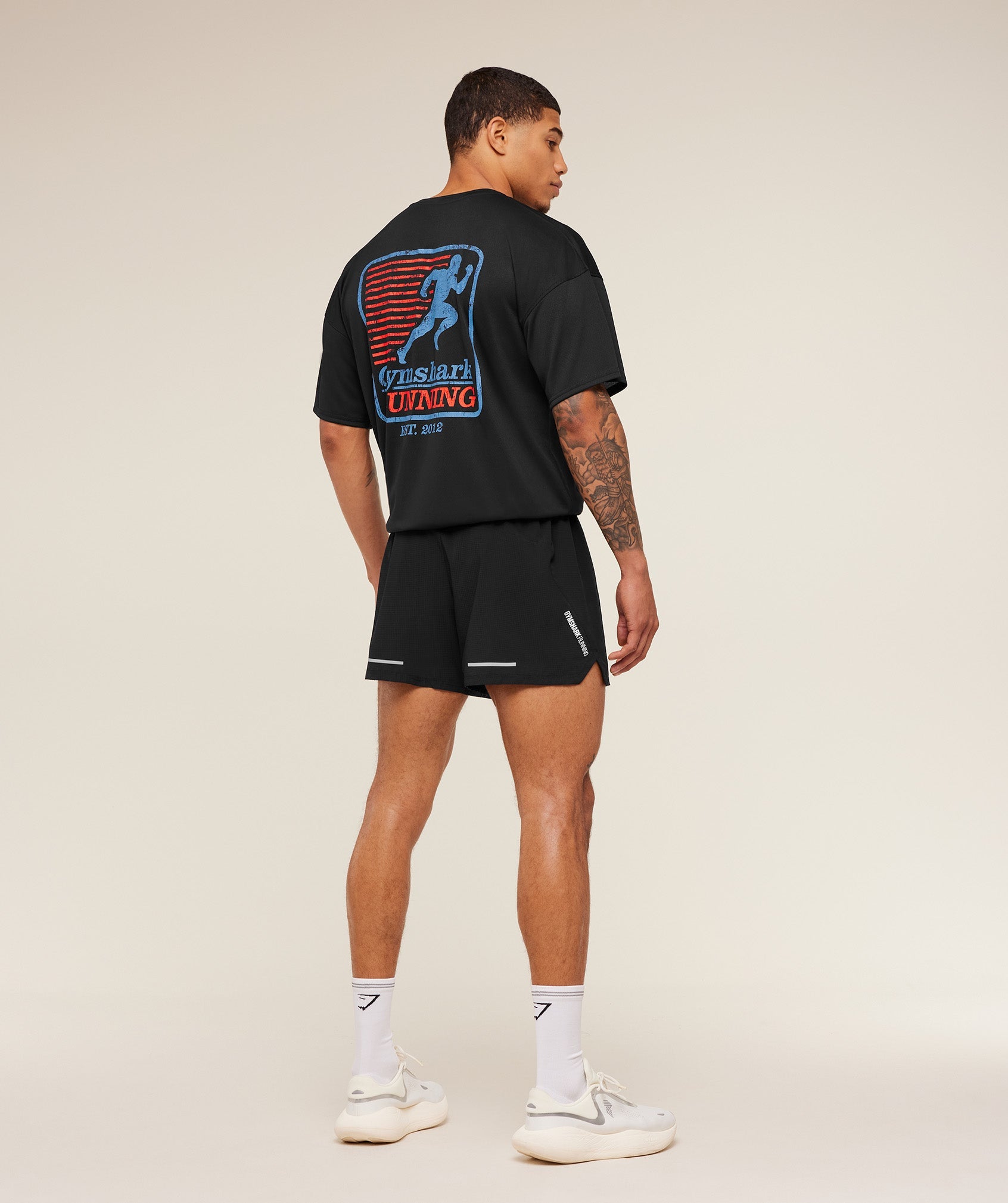 Gymshark Run Club Graphic T-Shirt Gs Black