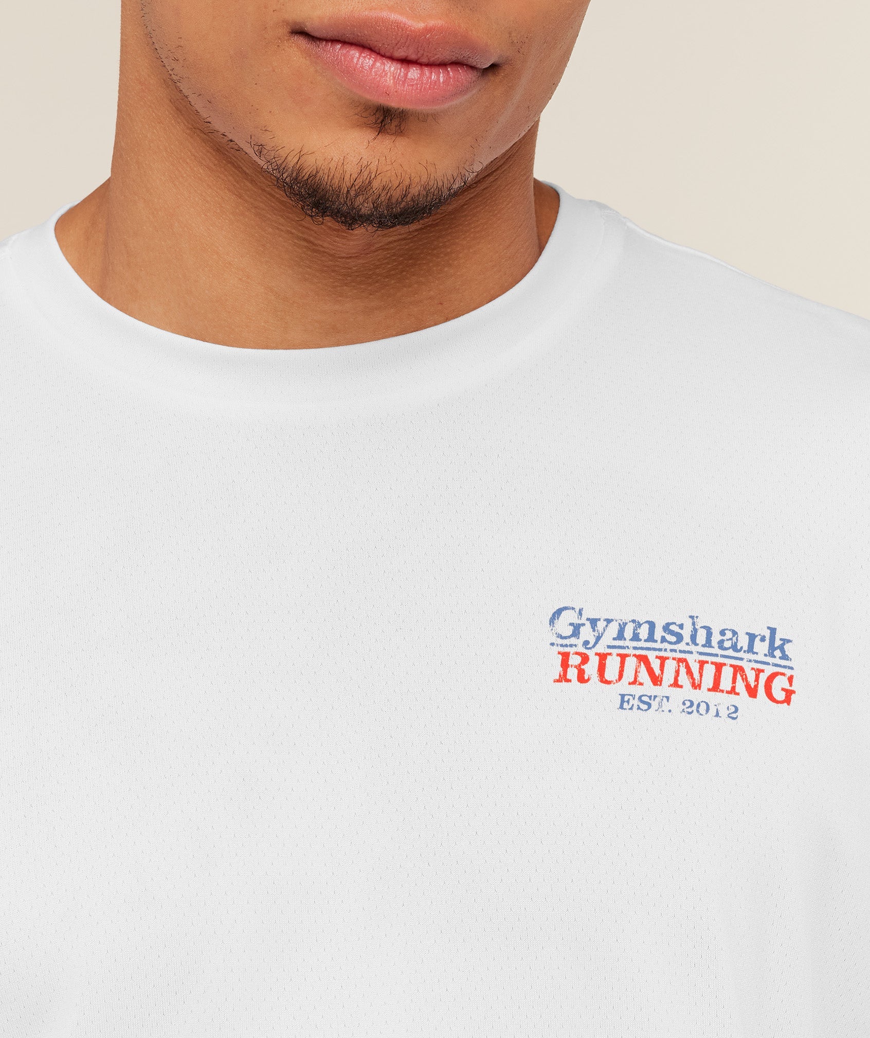 Gymshark Run Club Graphic T-Shirt Gs White