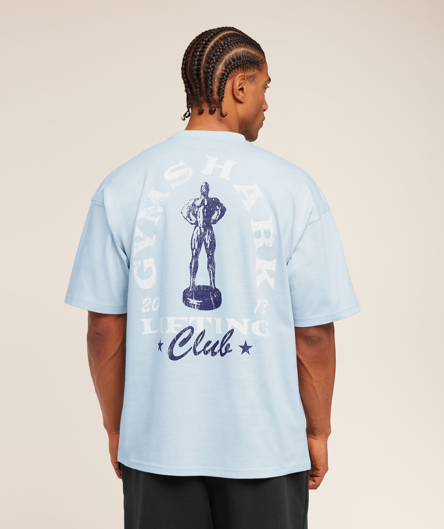 Gymshark Trophy Graphic T-Shirt Chilled Blue
