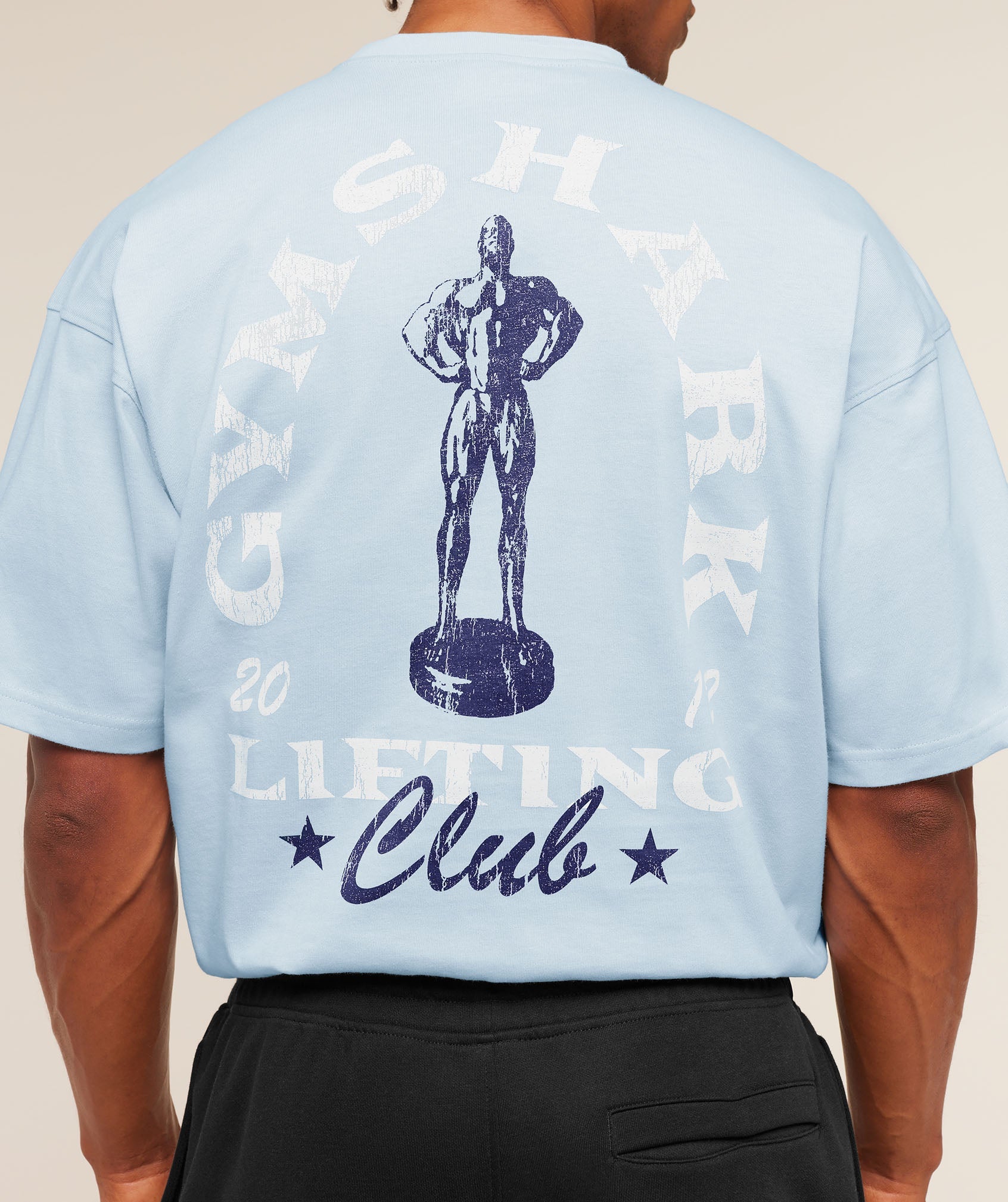 Gymshark Trophy Graphic T-Shirt Chilled Blue