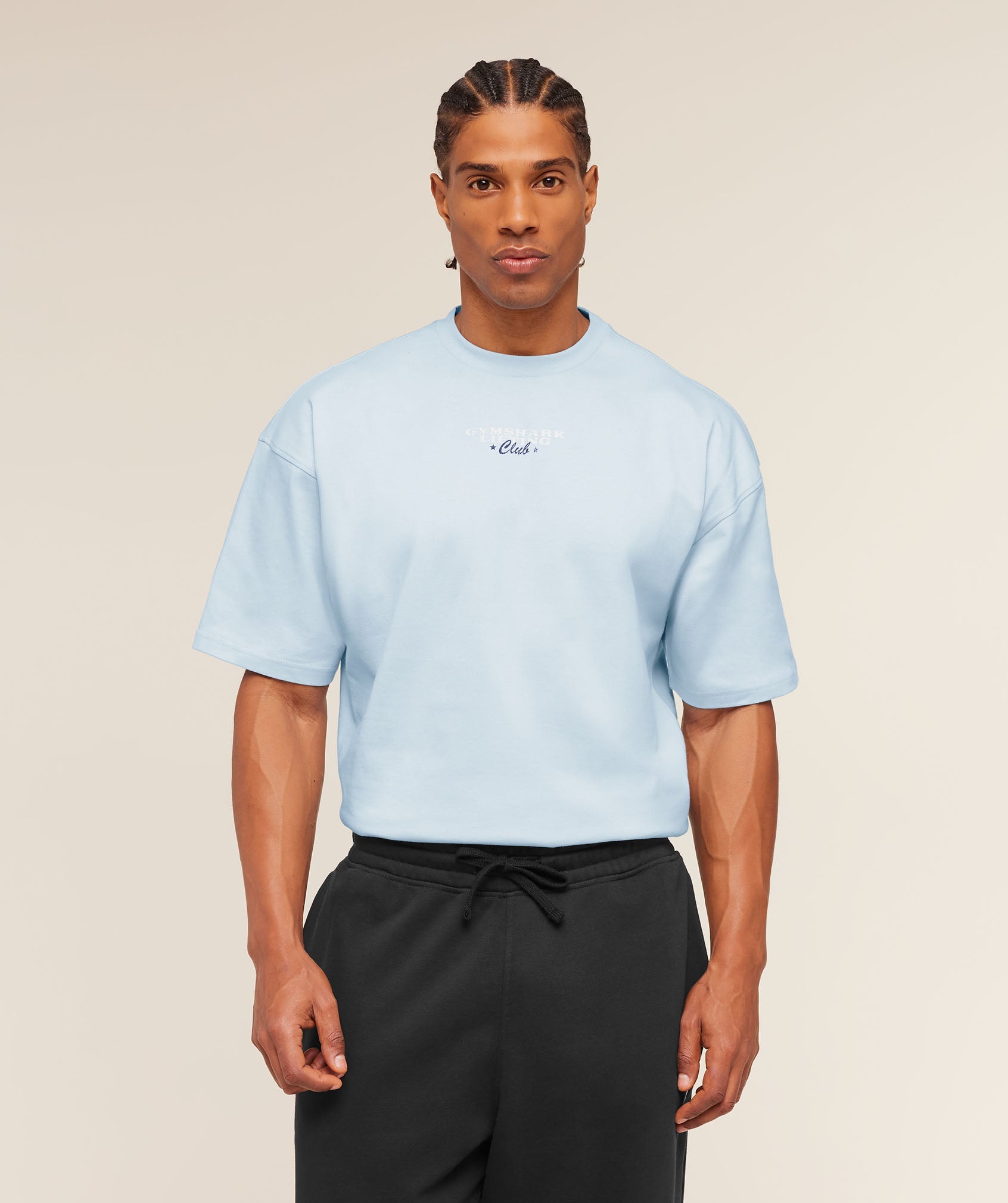 Gymshark Trophy Graphic T-Shirt Chilled Blue