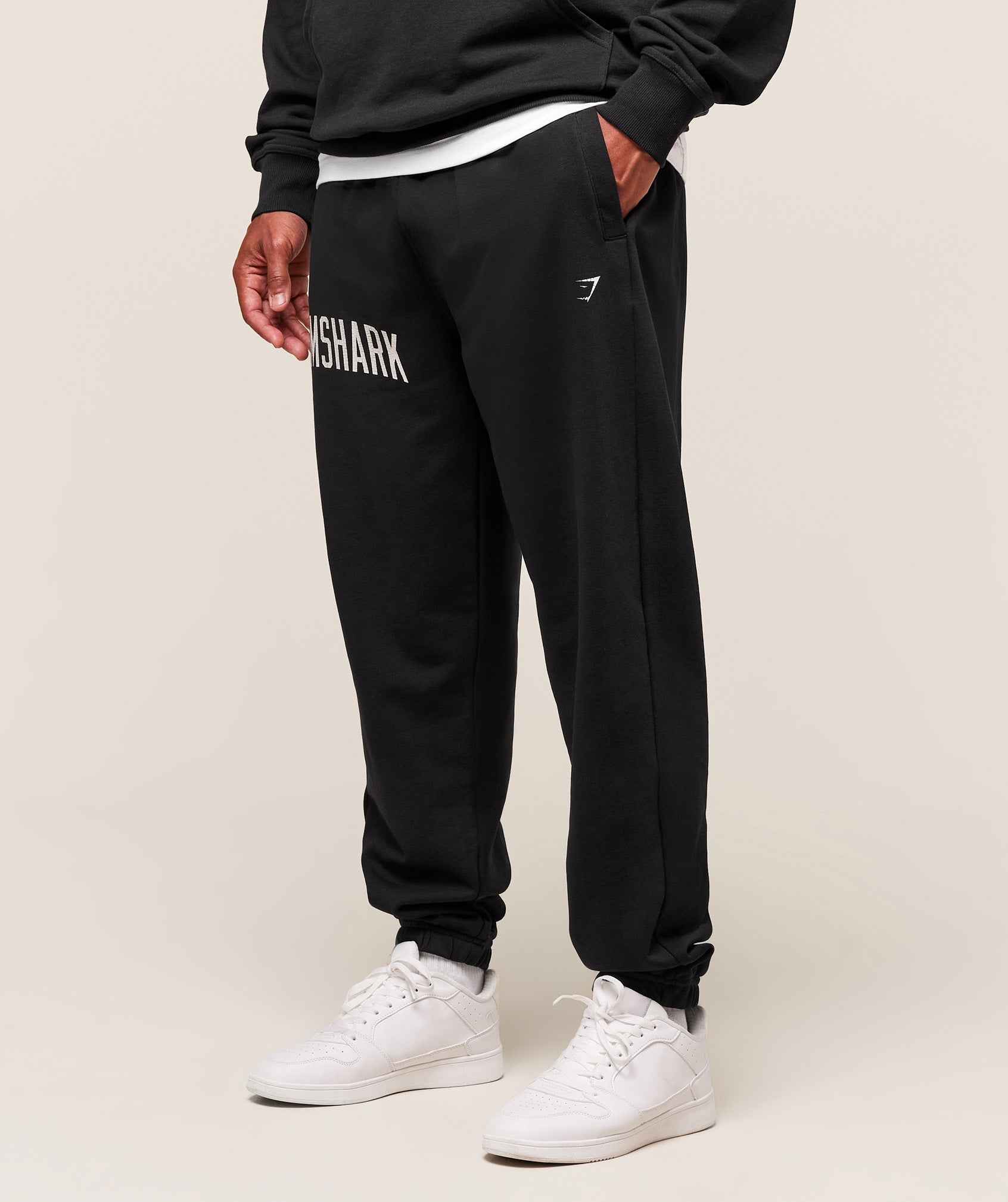 Gymshark Worn Graphic Jogger Black