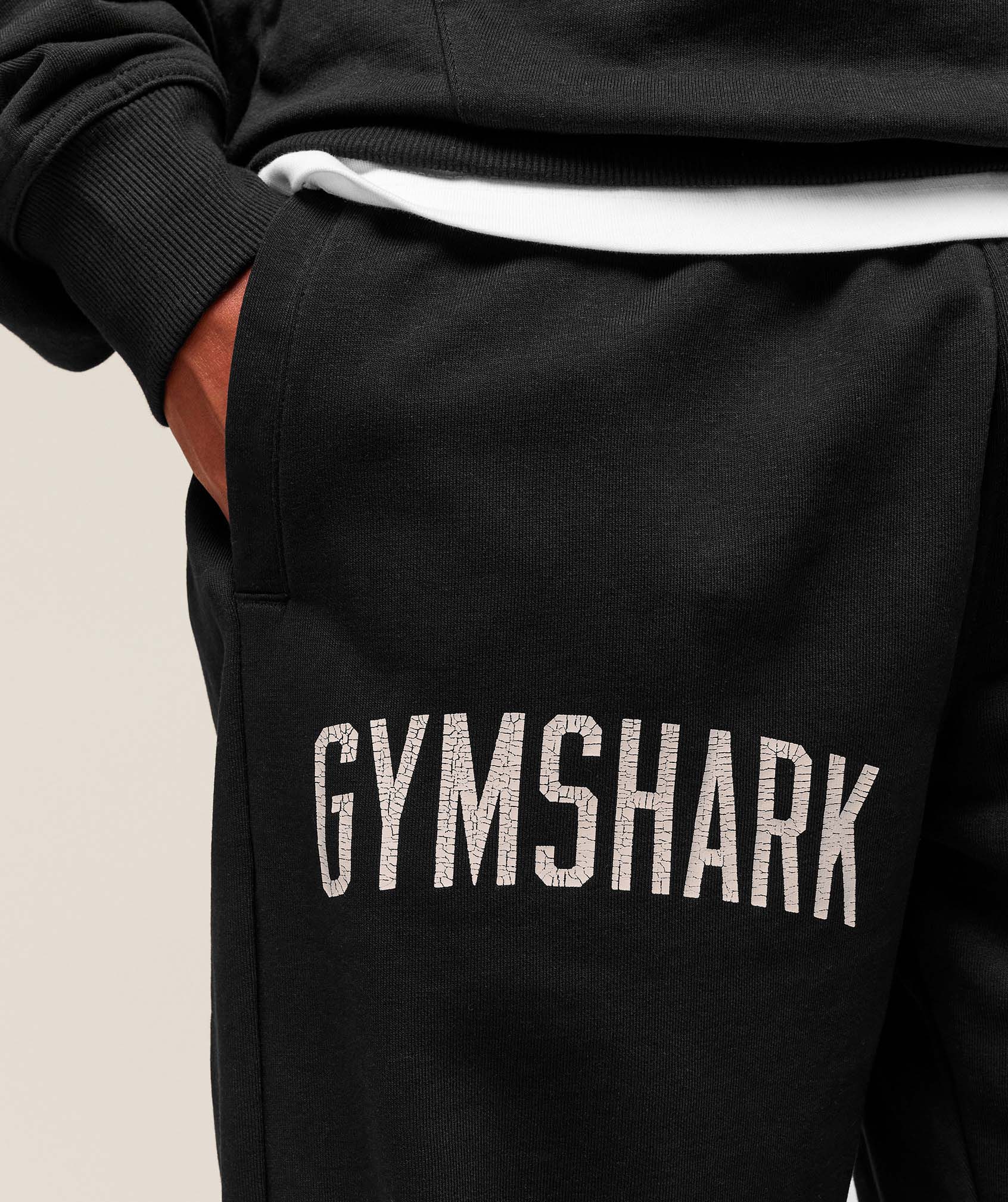 Gymshark Worn Graphic Jogger Black