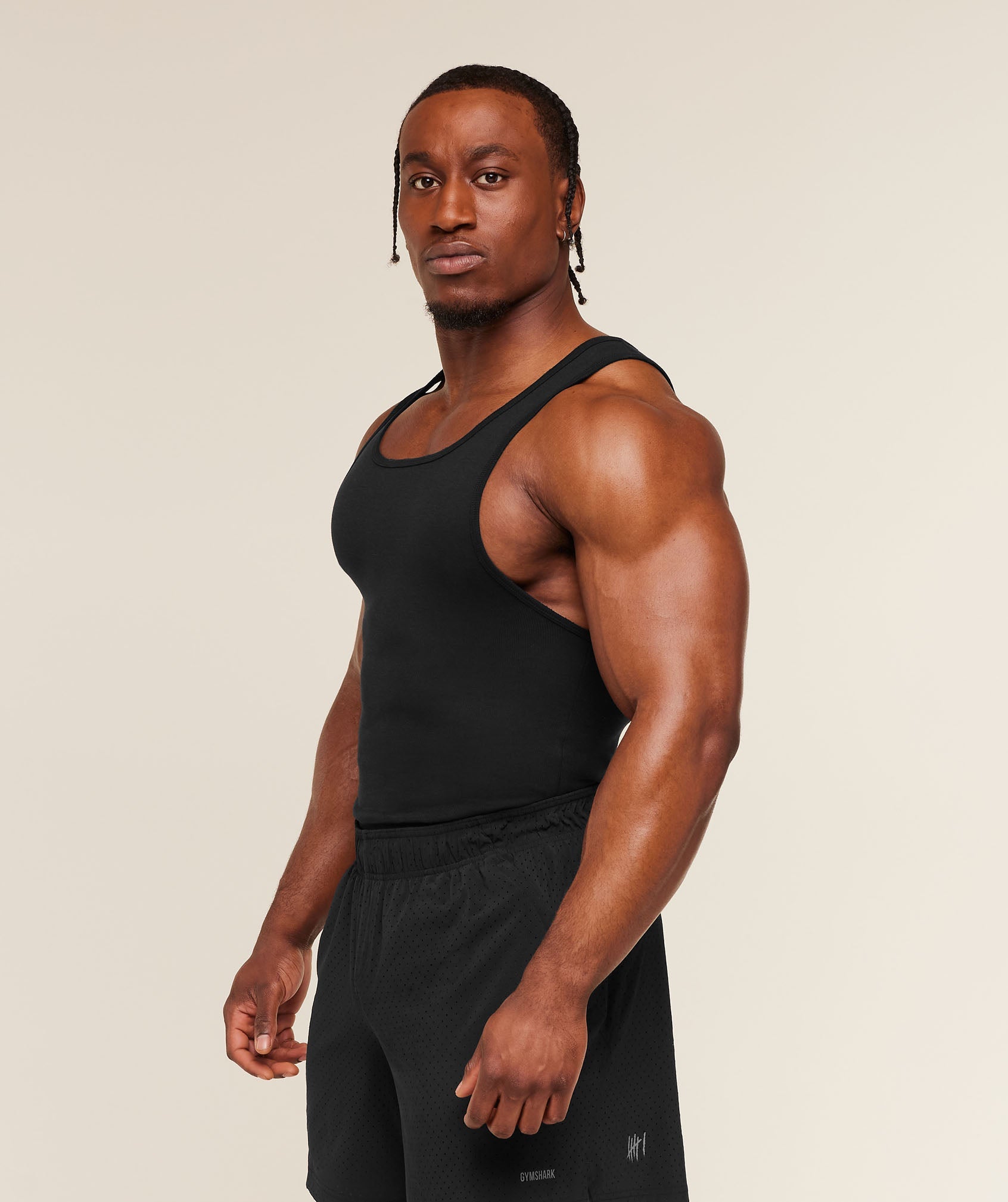 Gymshark Gymshark X Cbum Ribbed Tank Black
