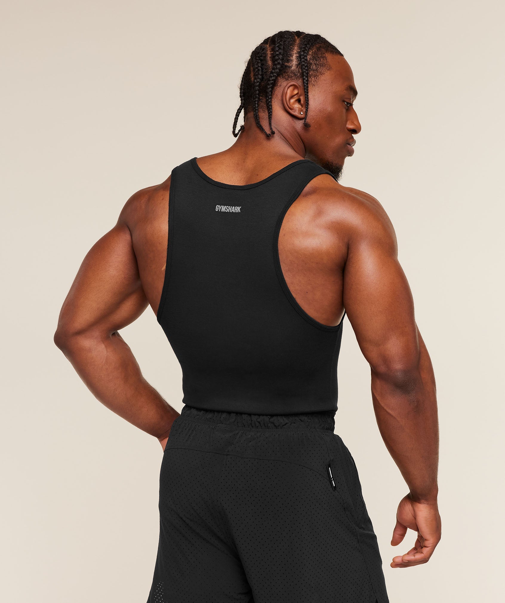 Gymshark Gymshark X Cbum Ribbed Tank Black