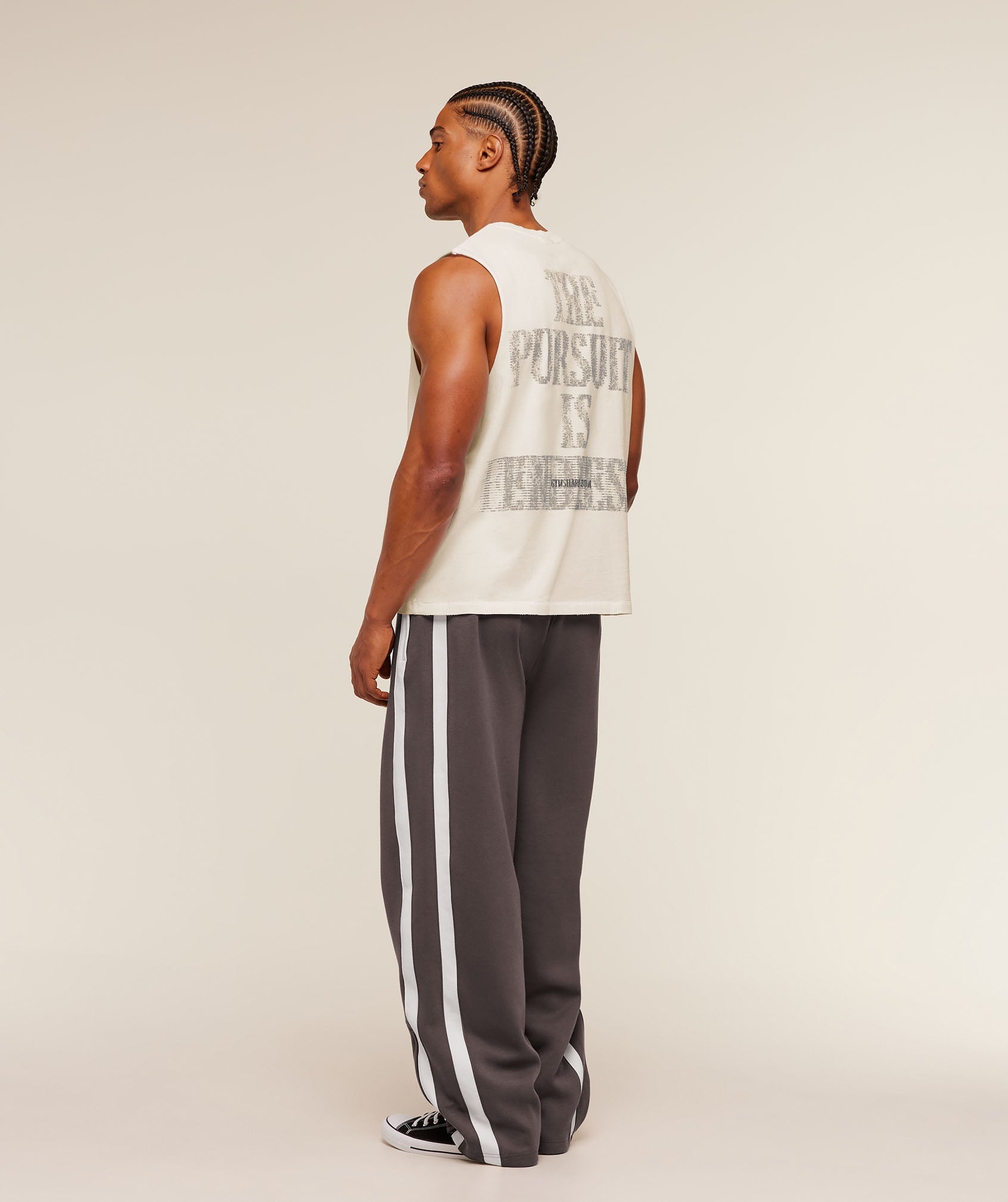 Gymshark Gymshark X Cbum Washed Sleeveless T-Shirt Soft White