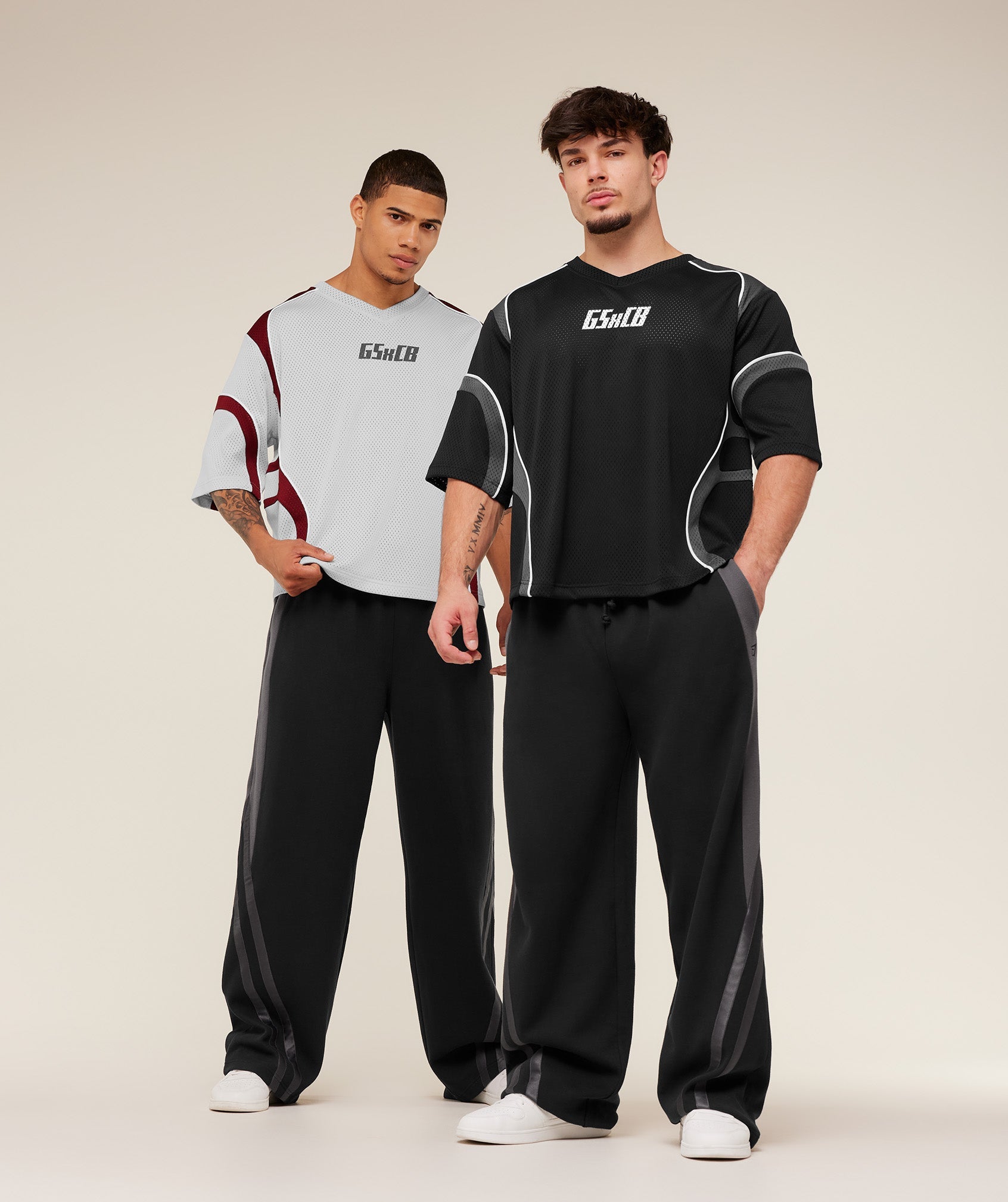 Gymshark Gymshark X Carlos Belcast Mesh Jersey Light Grey