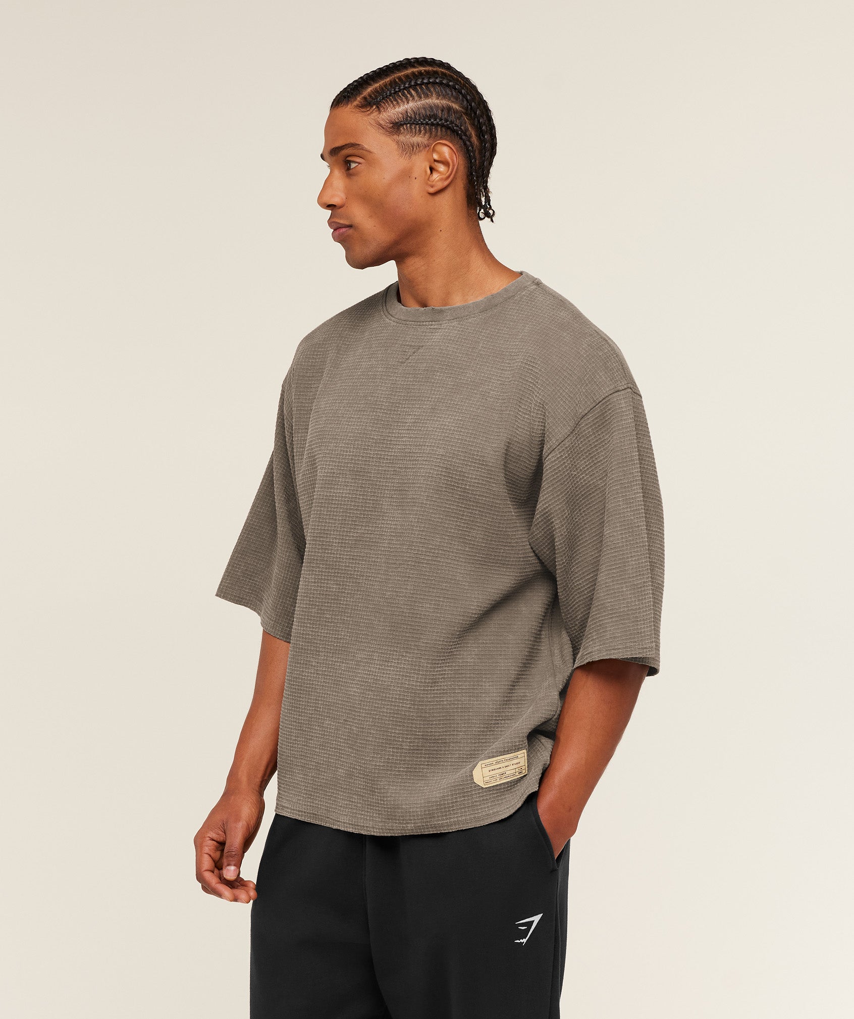 Gymshark Gymshark X Saalt Studios Tee Camo Brown
