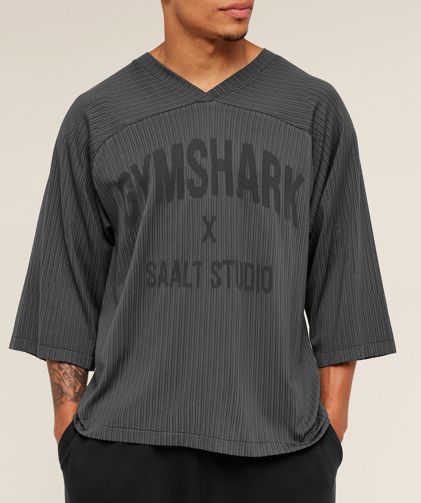 Gymshark Gymshark X Saalt Studios Seamless Jersey Gs Asphalt Grey