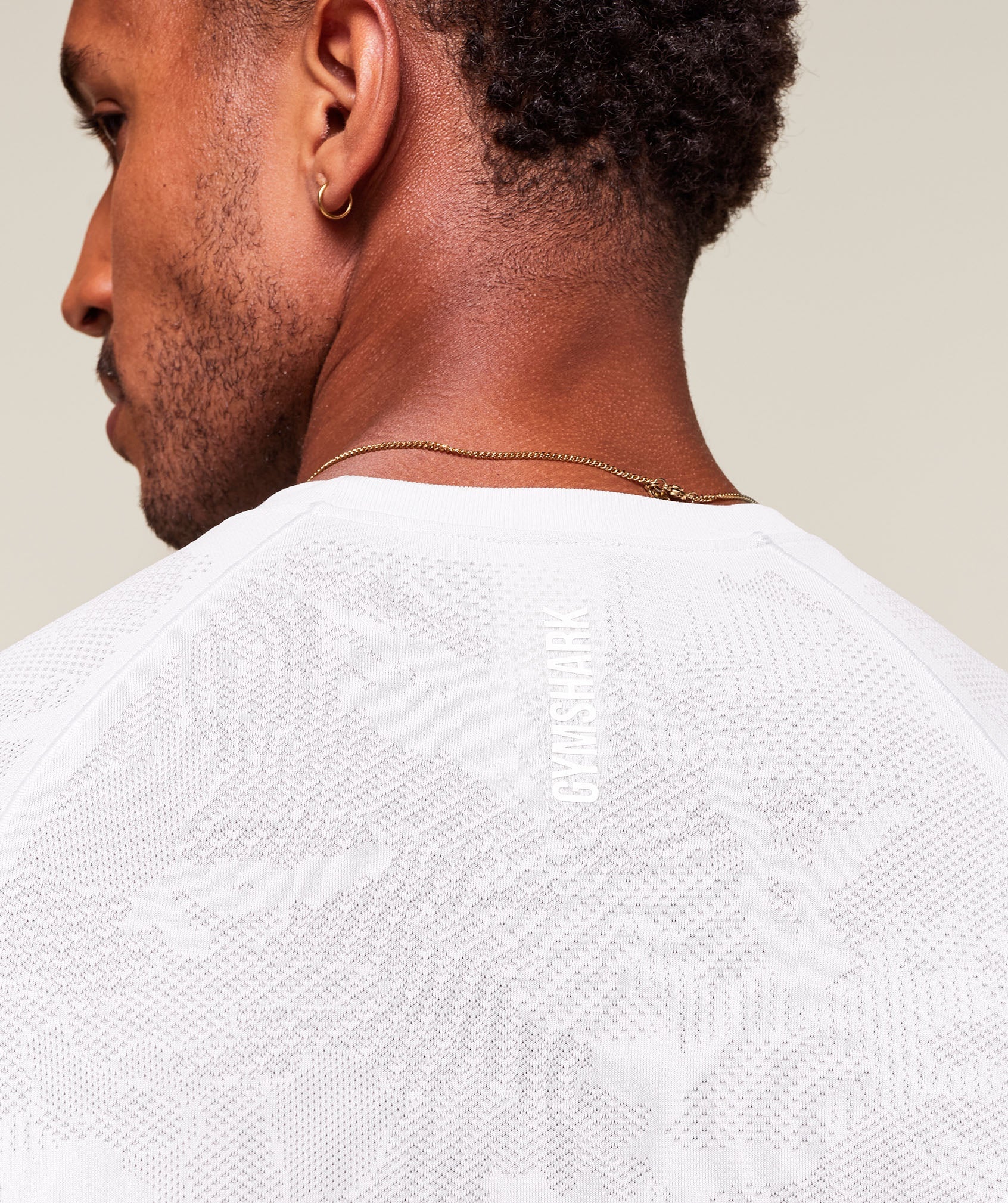 Gymshark Geo Seamless T-Shirt White
