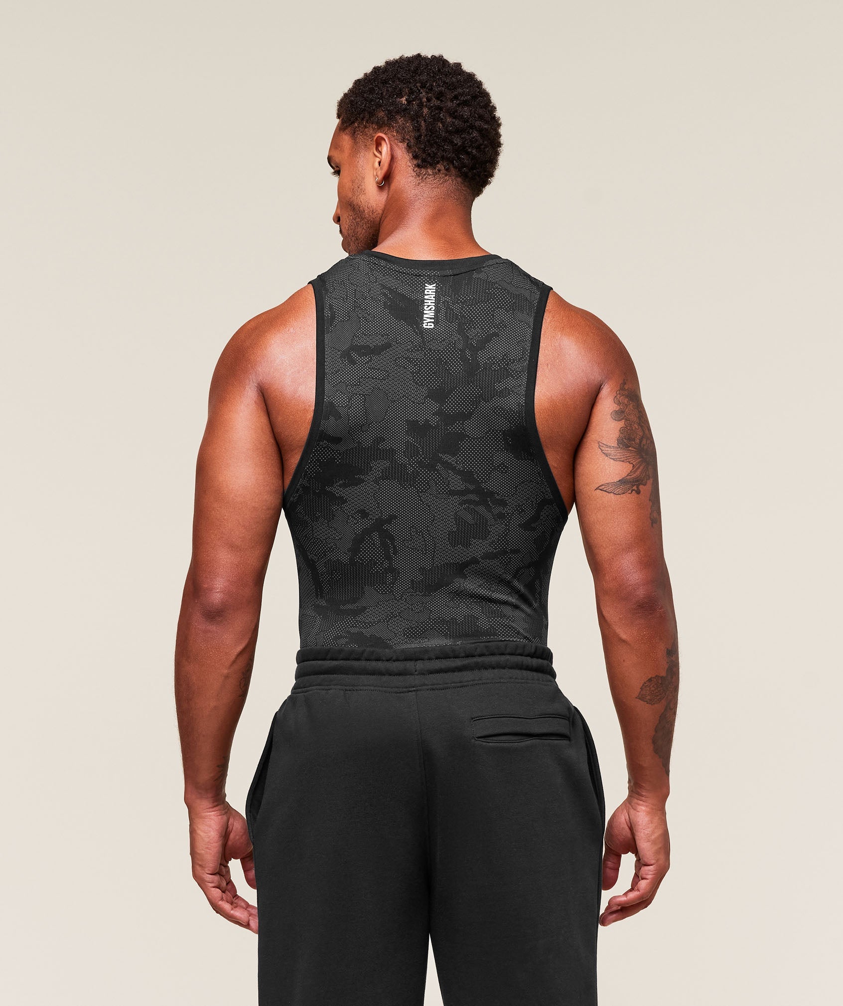 Gymshark Geo Seamless Tank Black