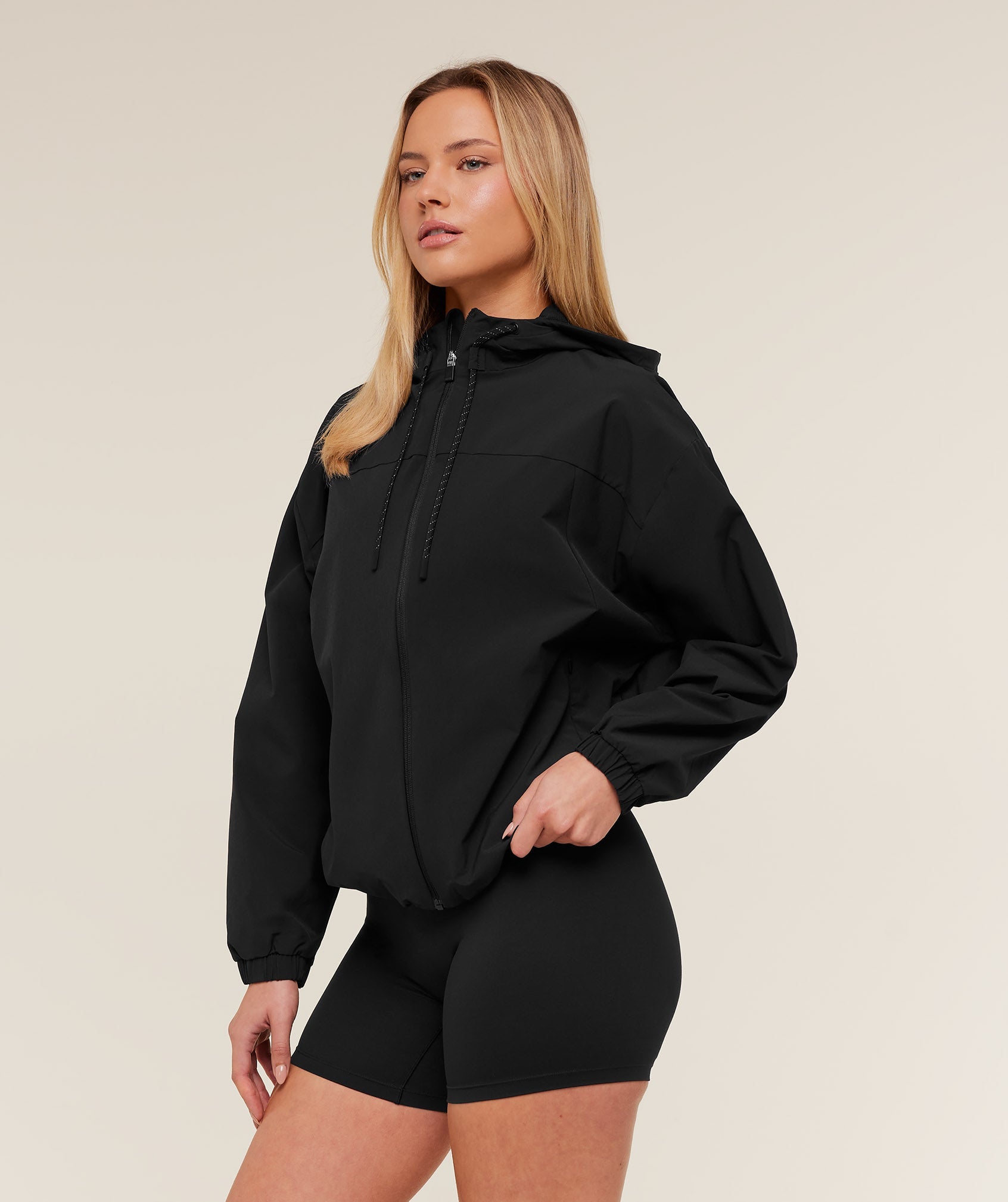 Women's Gymshark Weekend Lifestyle Track Jacket Gs Black