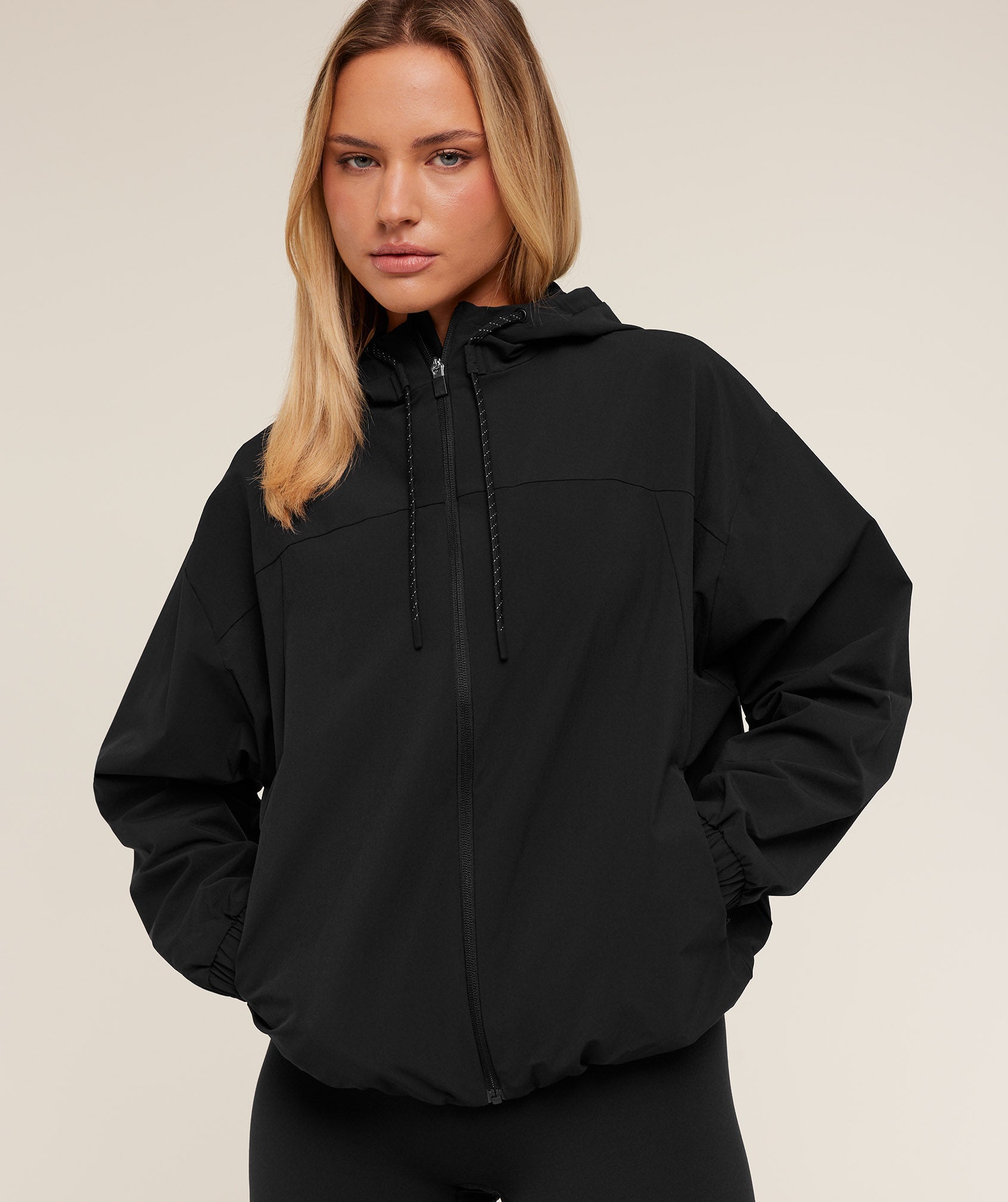 Women's Gymshark Weekend Lifestyle Track Jacket Gs Black