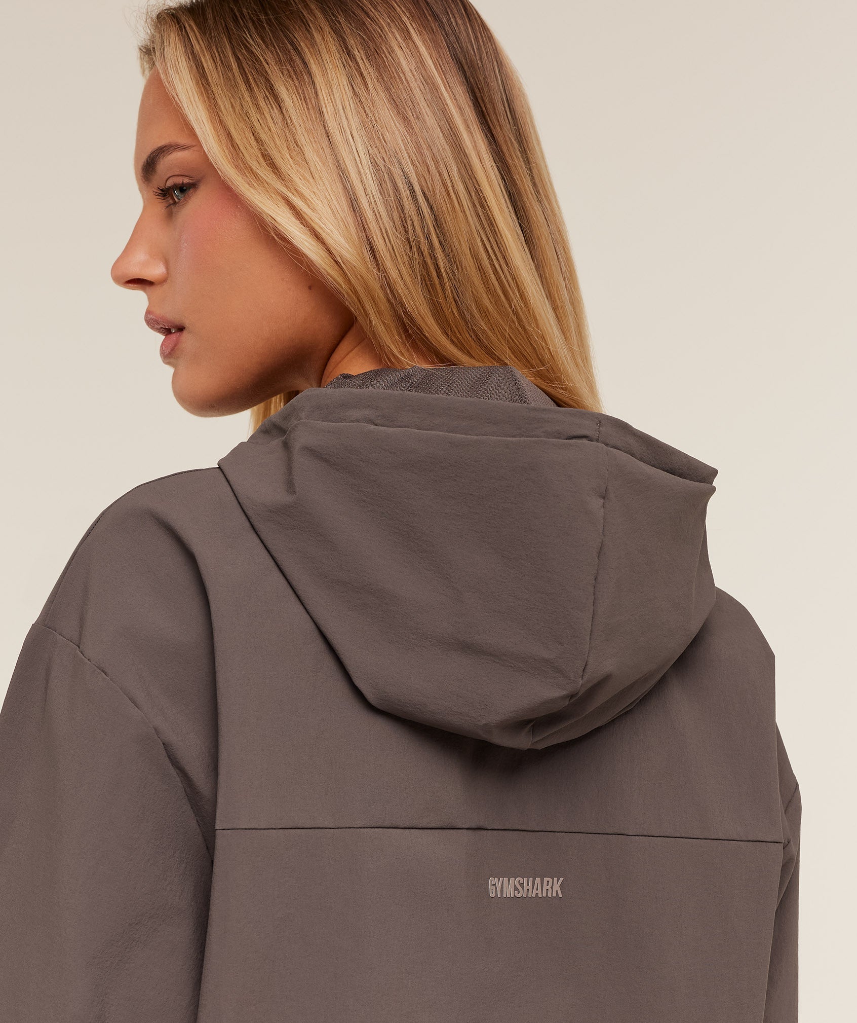 Women's Gymshark Weekend Lifestyle Track Jacket Cool Brown