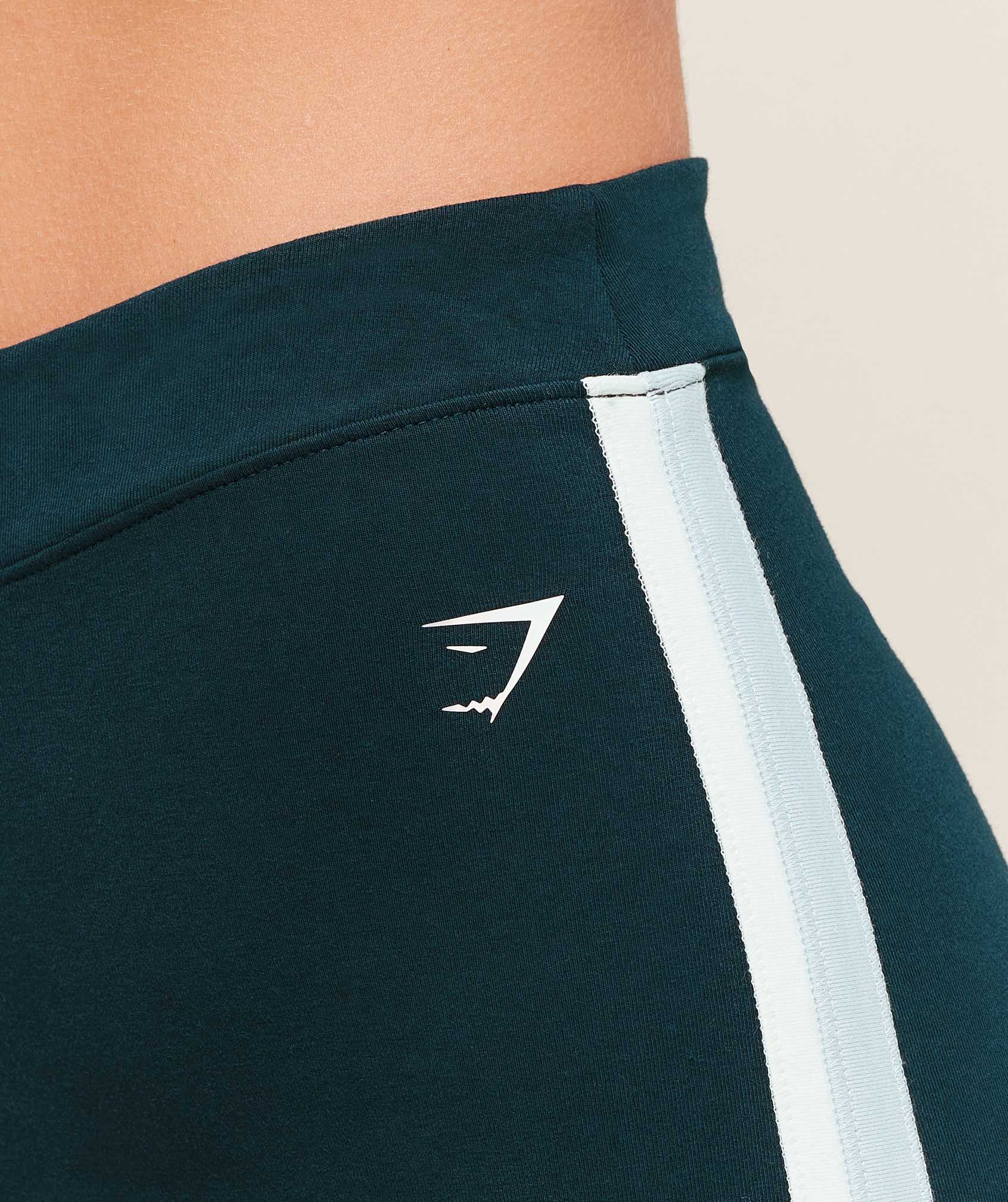 Women's Gymshark Piping Wide Leg Pants Deep Petrol Blue