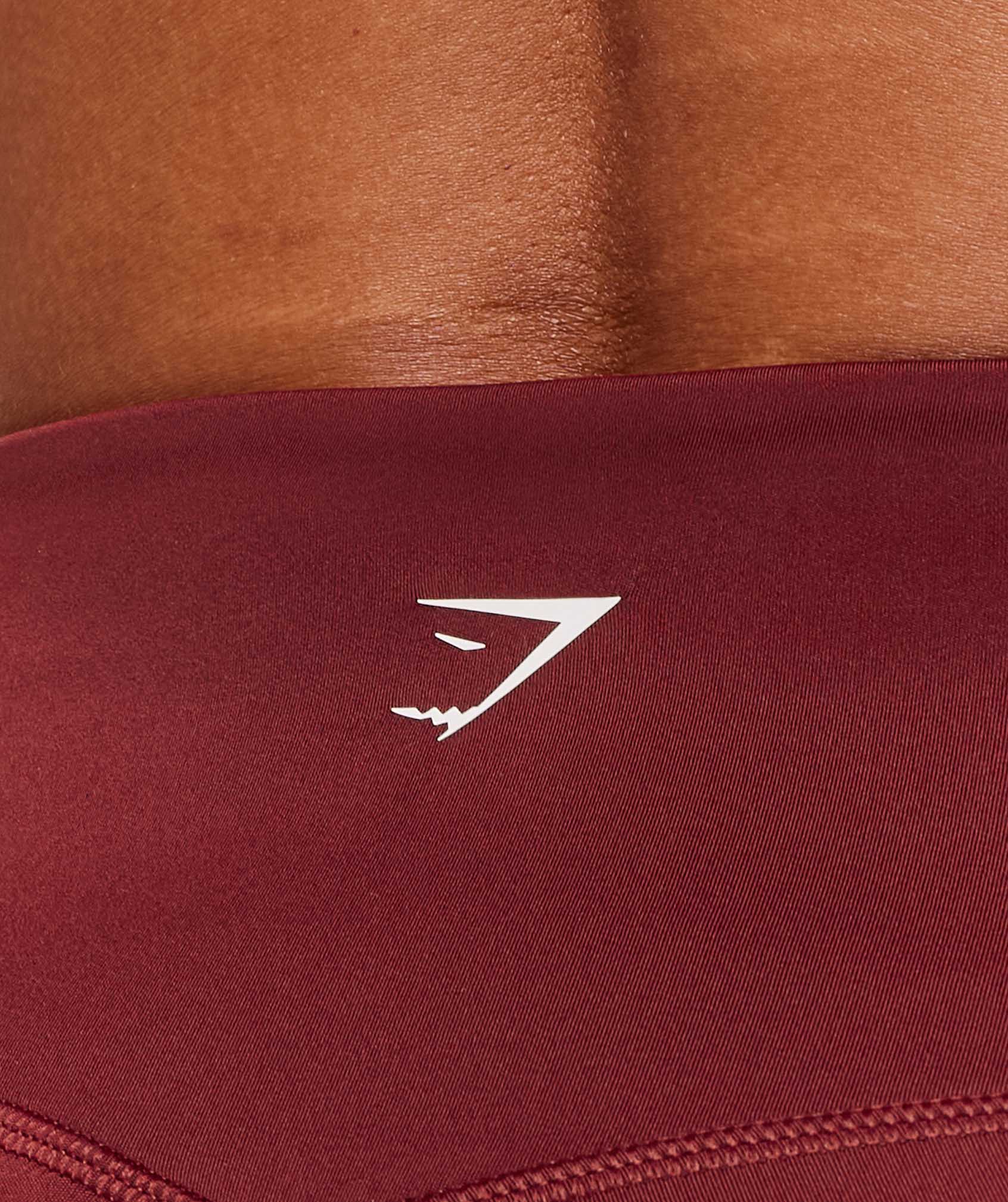 Women's Gymshark Piping Leggings Sets Red