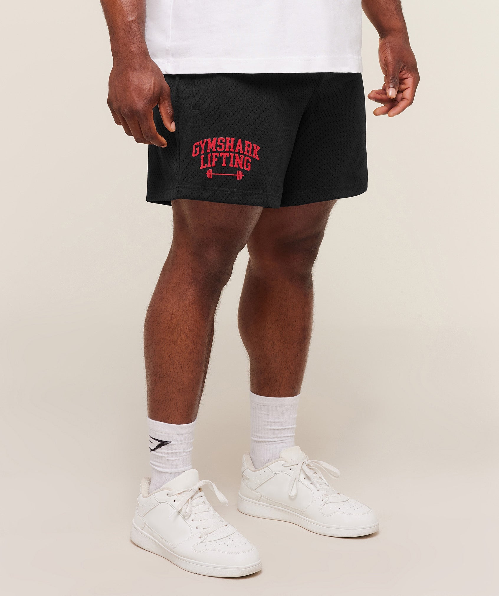Gymshark Lifting Barbell Mesh 5" Short Black