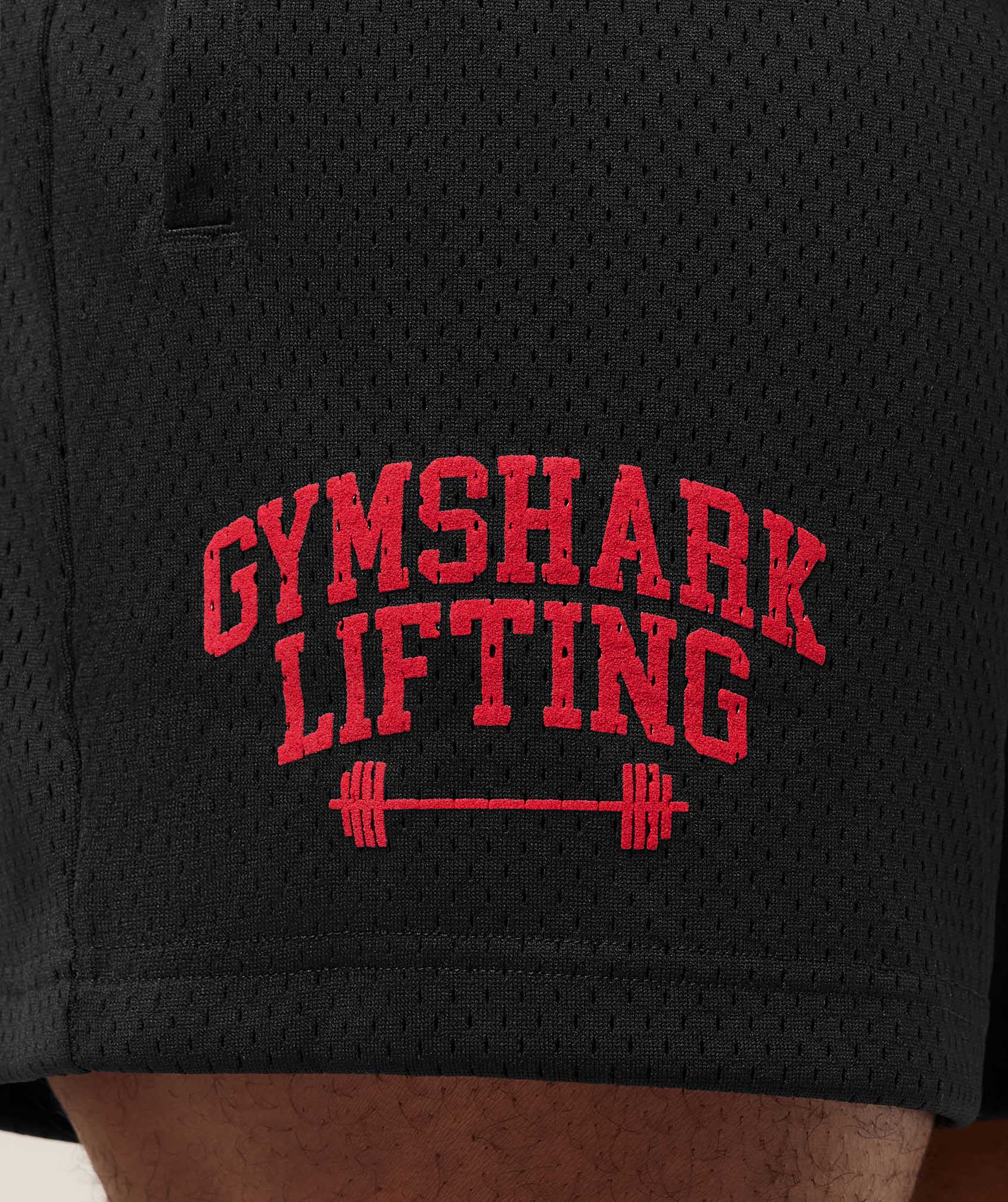 Gymshark Lifting Barbell Mesh 5" Short Black