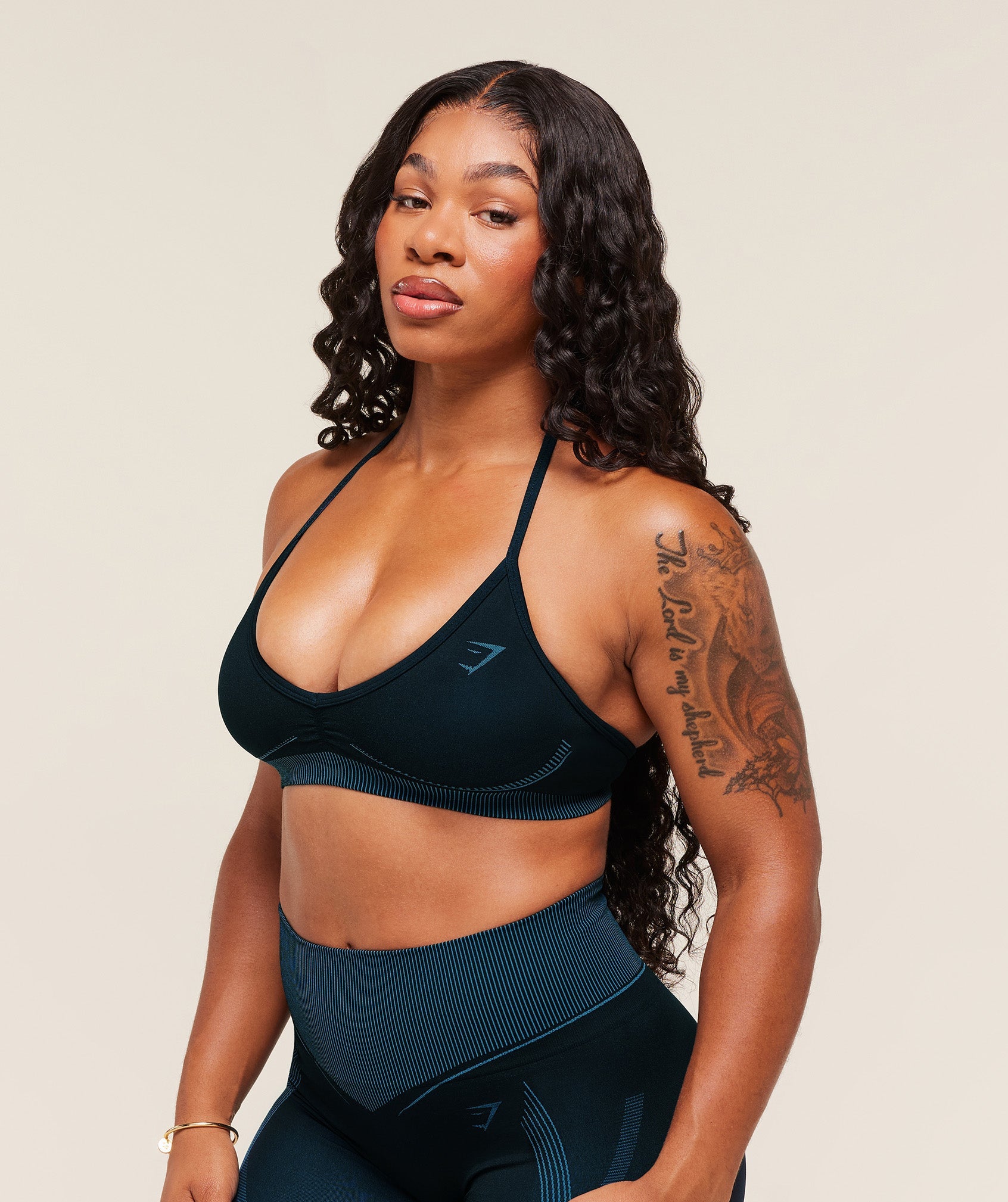 Women's Gymshark Gymshark X Analis Seamless Sports Bra Midnight Blue