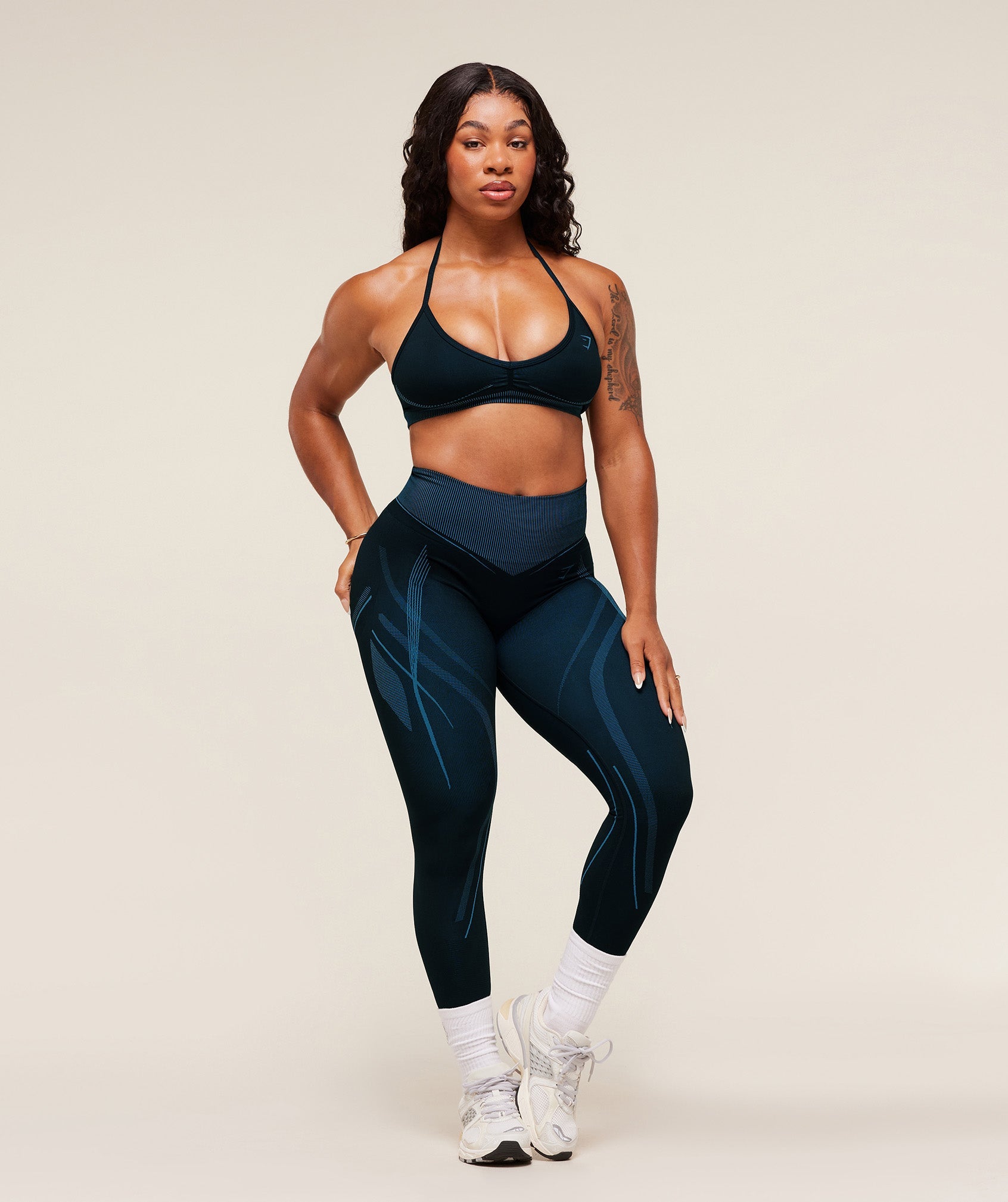 Women's Gymshark Gymshark X Analis Seamless Sports Bra Midnight Blue
